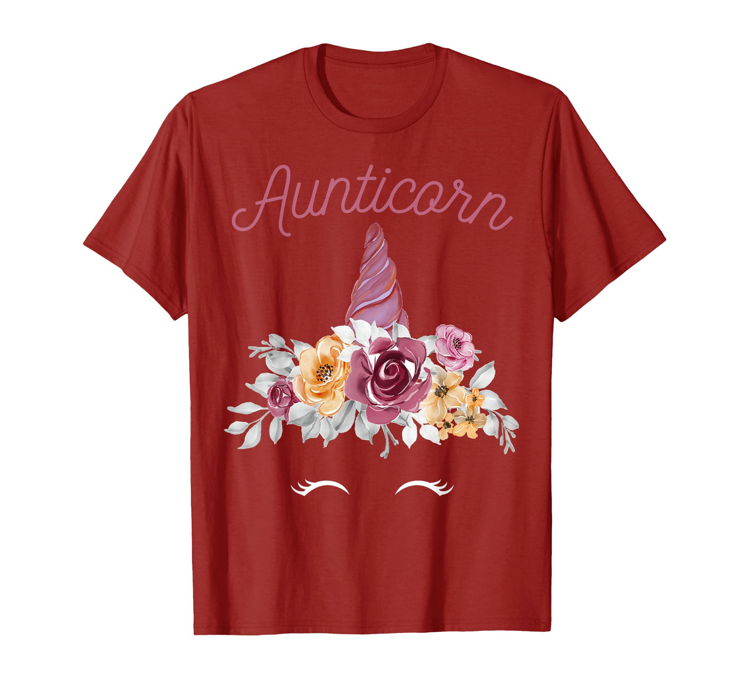 More Best Aunt & Auntie Presents Unicorn Aunt T-Shirt Black Women's Classic Fit Short Sleeve Crew Neck Small