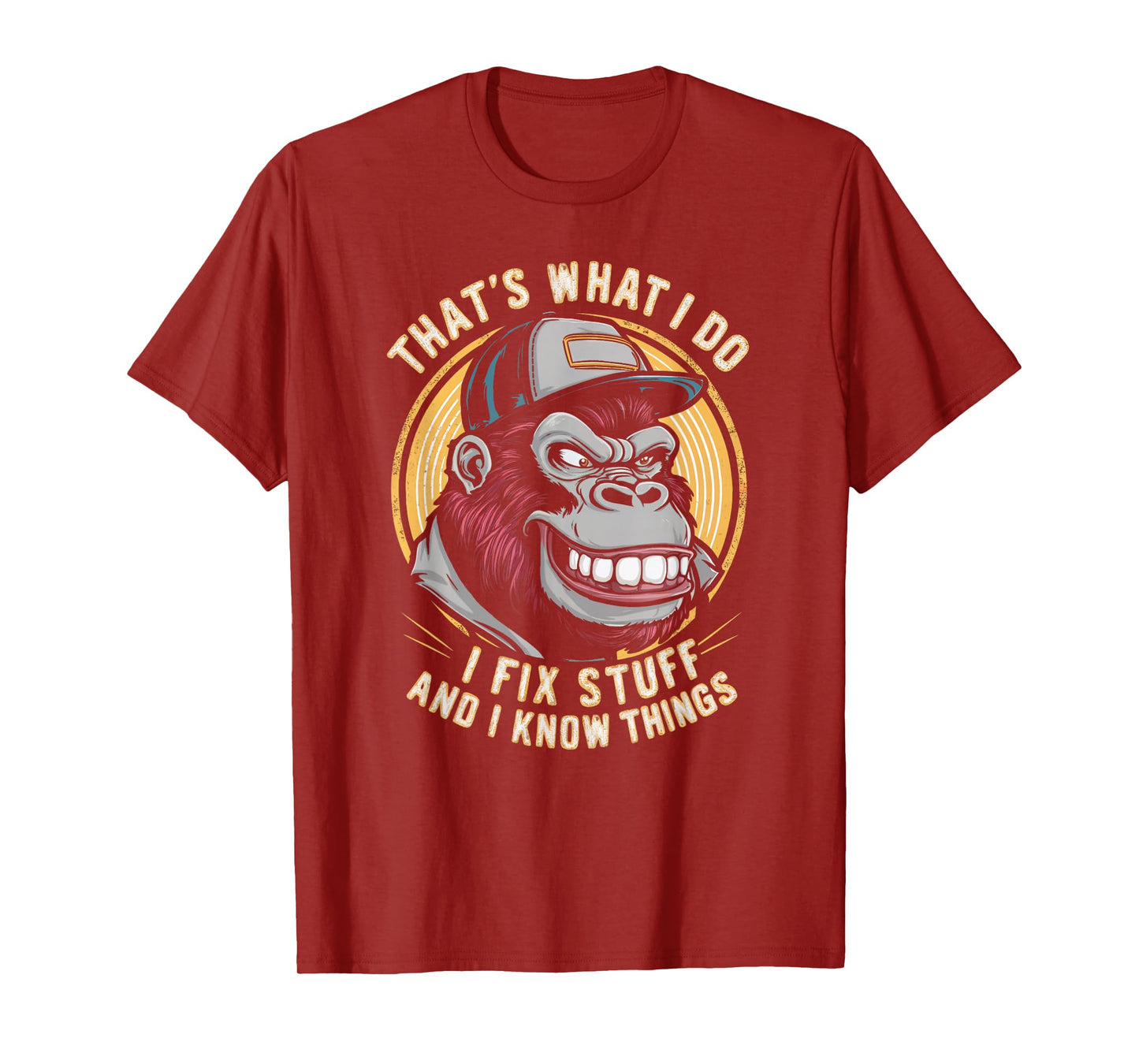 That's What I Do I Fix Stuff And I Know Monkey Product T-Shirt