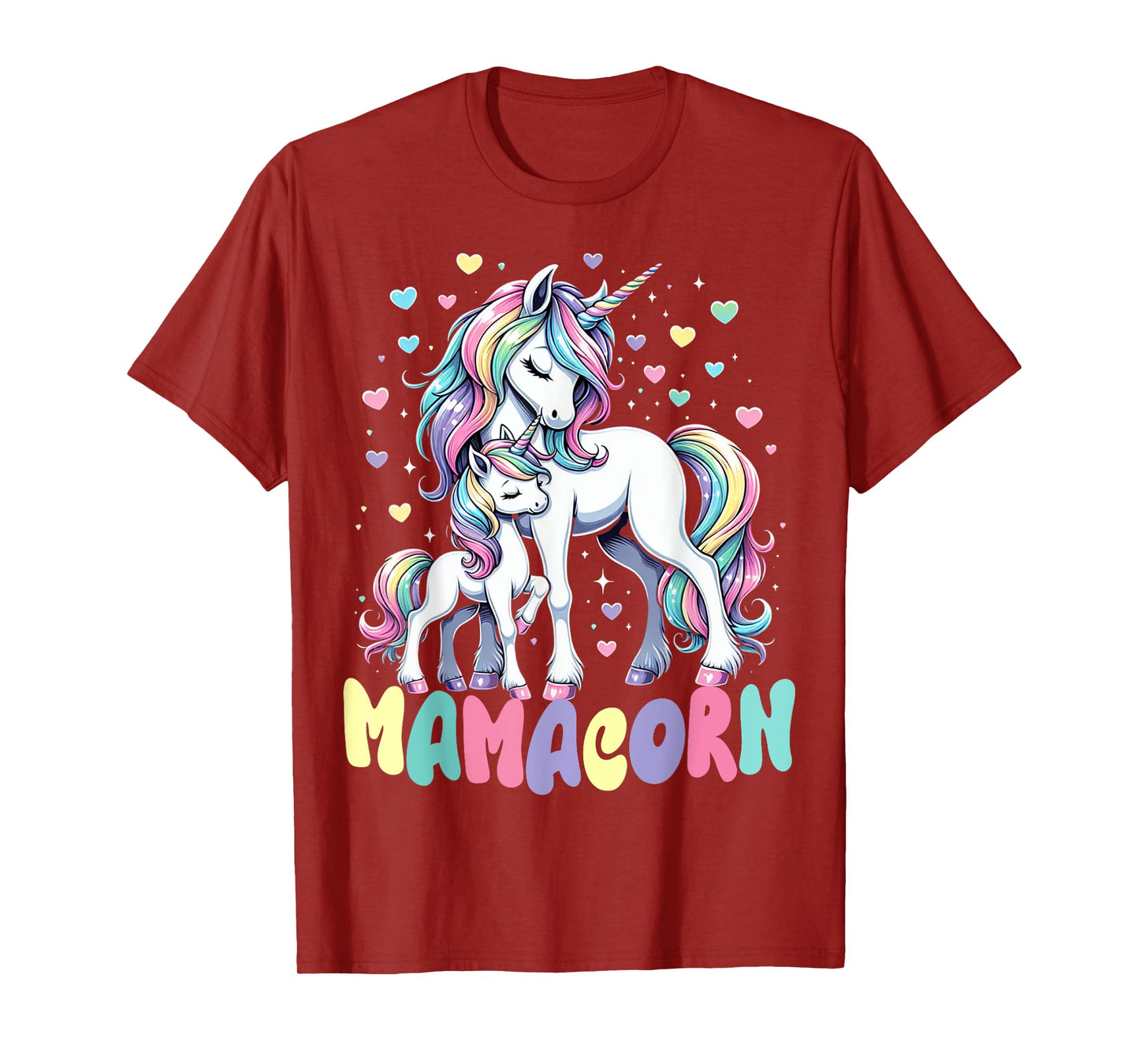 Funny Mamacorn Costume Mothers Day Unicorn Mom Women Mother T-Shirt