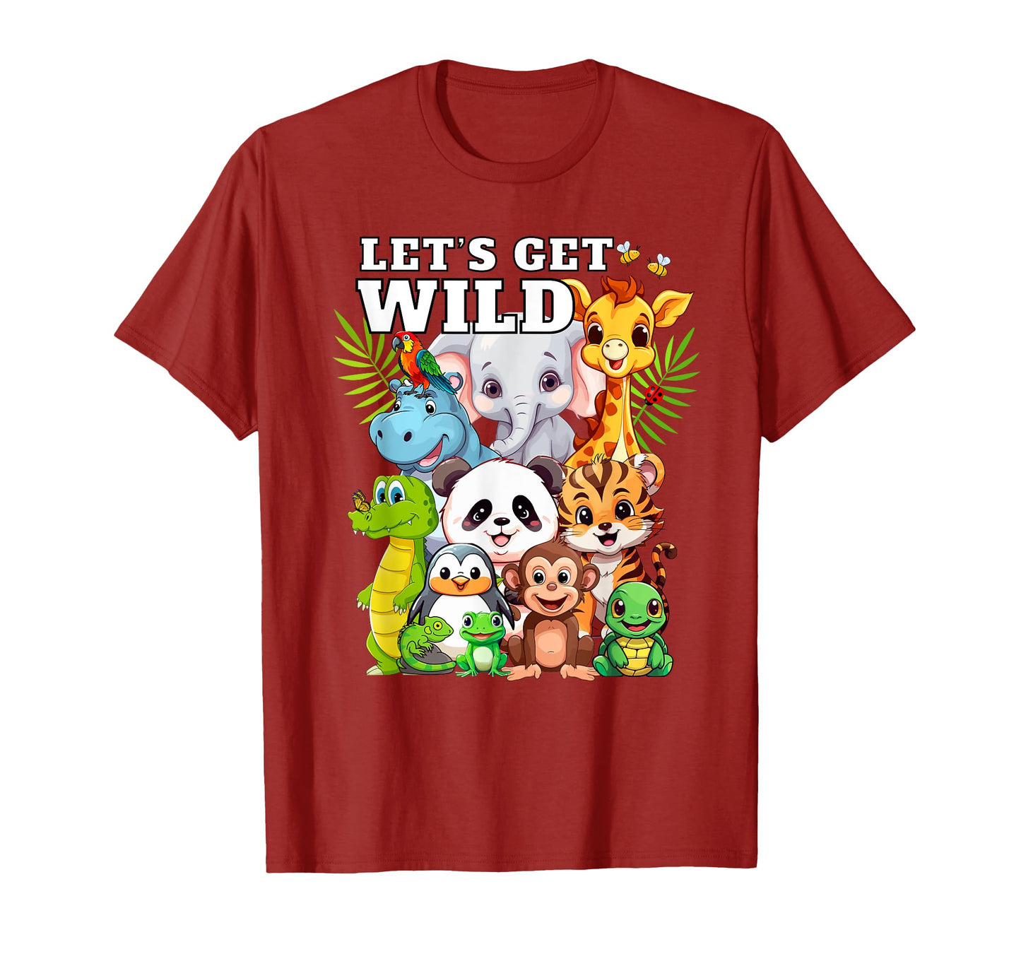 Wild Zoo Baby Animals Safari Party A Day At The Zoo T-Shirt