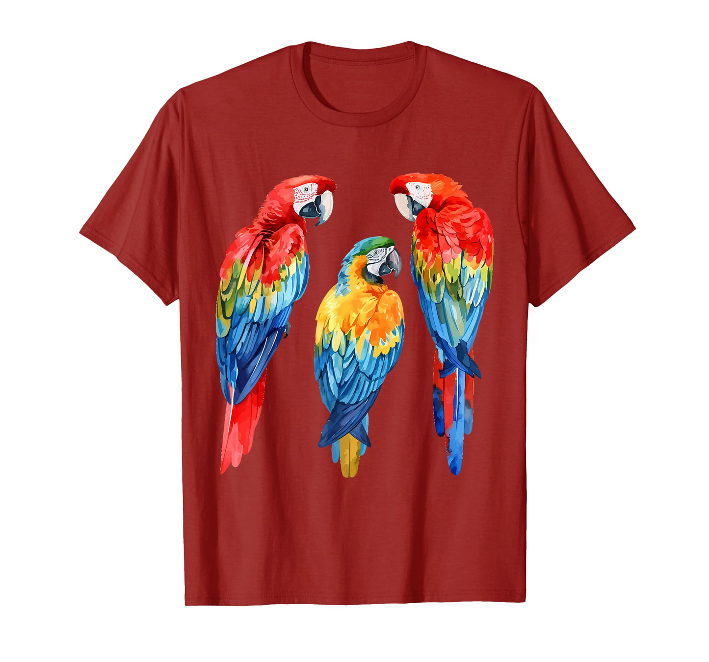 Colorful Parrot Watercolor T-Shirt