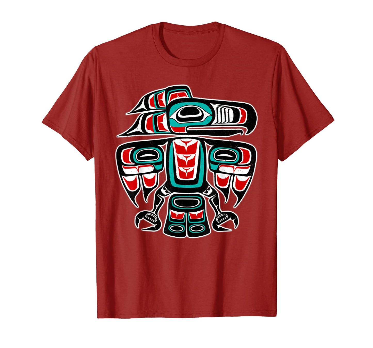 Northwest Coast Totem Pole Art - Eagle - Native Bird T-Shirt