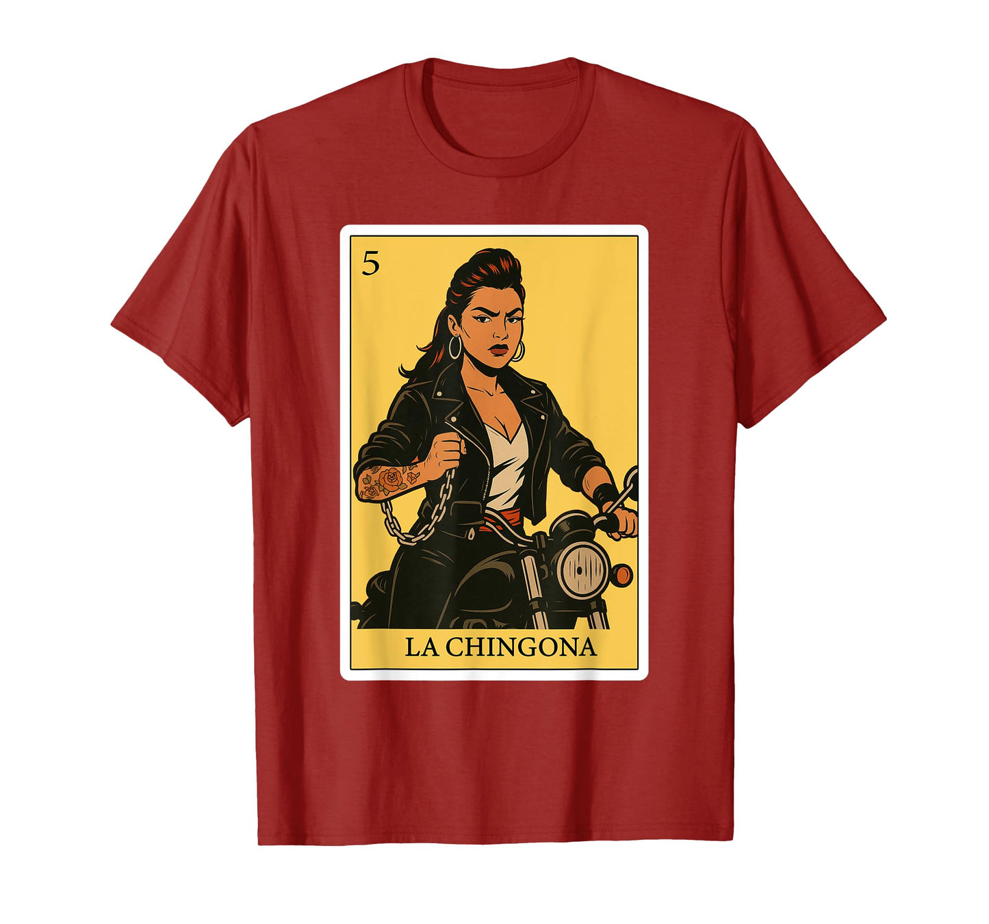 La Chingona Rebelde Funny Spanish-Mexican Bingo Gifts Women T-Shirt