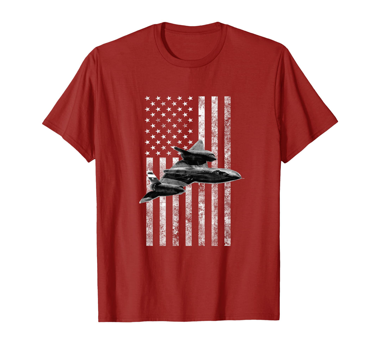 SR-71 Blackbird American USA Flag Tee - Military T-Shirt T-Shirt