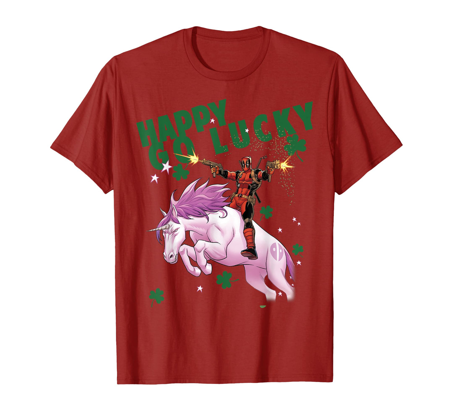 Marvel Deadpool Happy Go Lucky Magical Unicorn T-Shirt