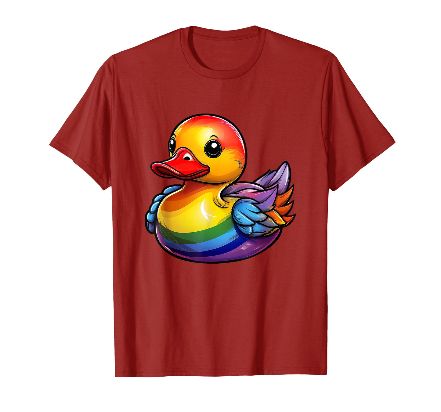 LGBTQ Pride Duck, Rainbow Rubber Ducky T-Shirt