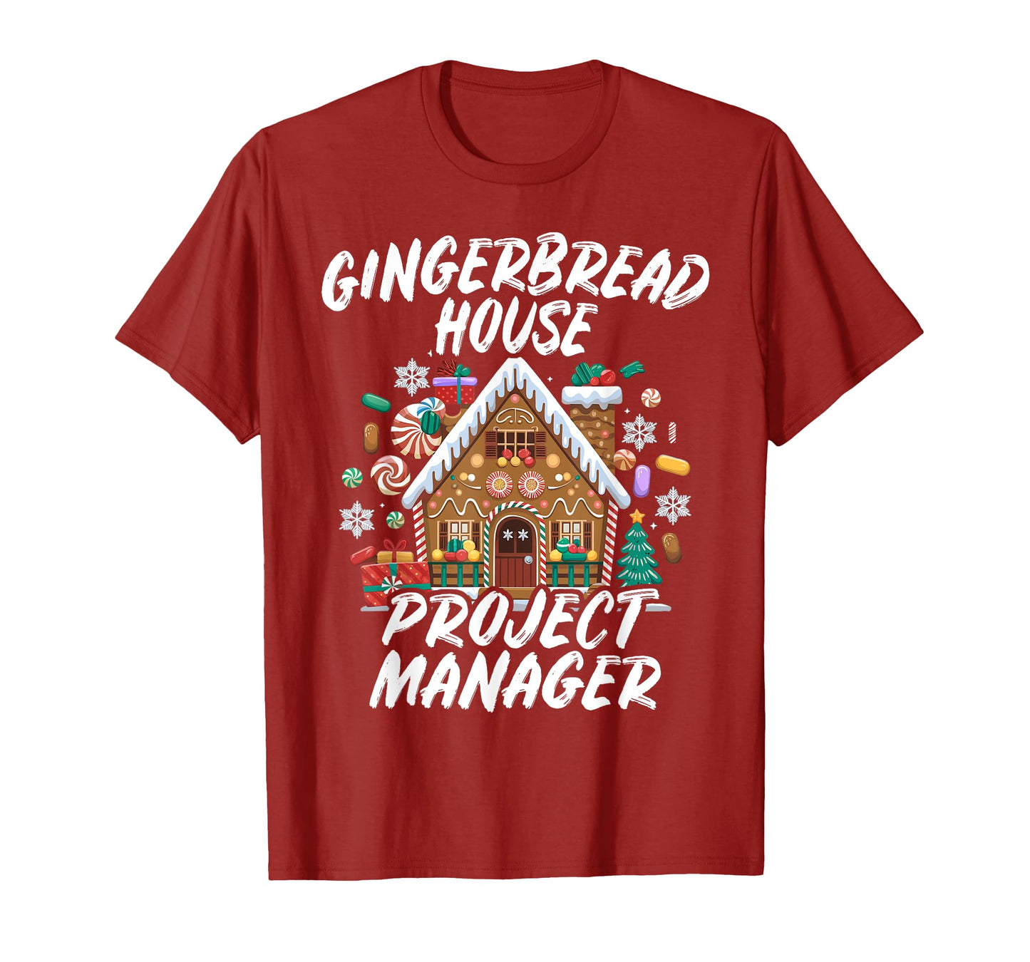 Fun Gingerbread House Christmas: Mens & Womens Graphic T-Shirt