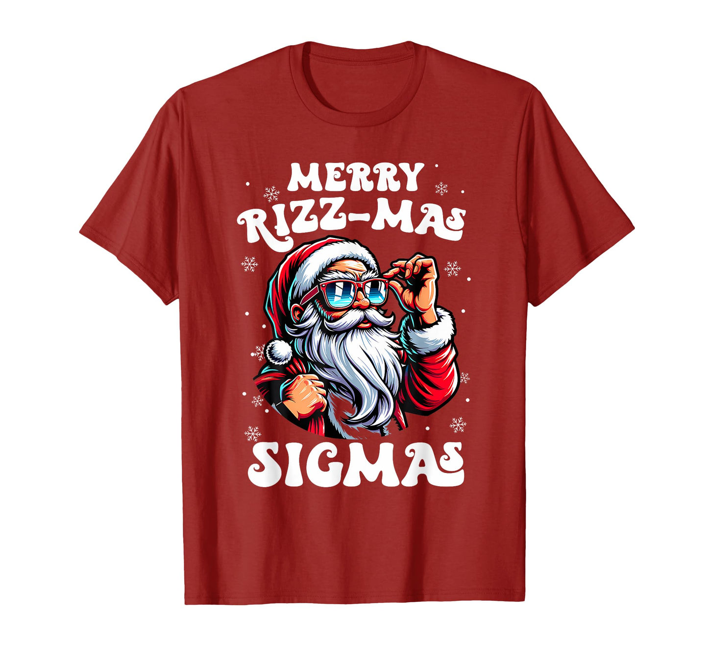 Merry Rizz Mas Sigmas Funny Gen Alpha X-Mas Santa Christmas T-Shirt