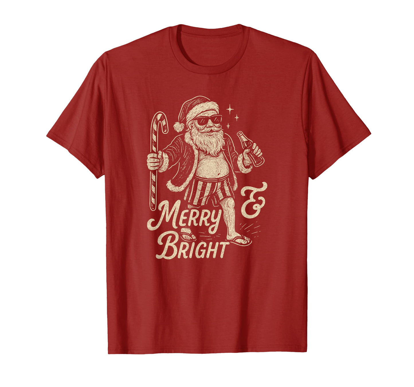 Cool Vintage Santa Clause Party Design T-Shirt