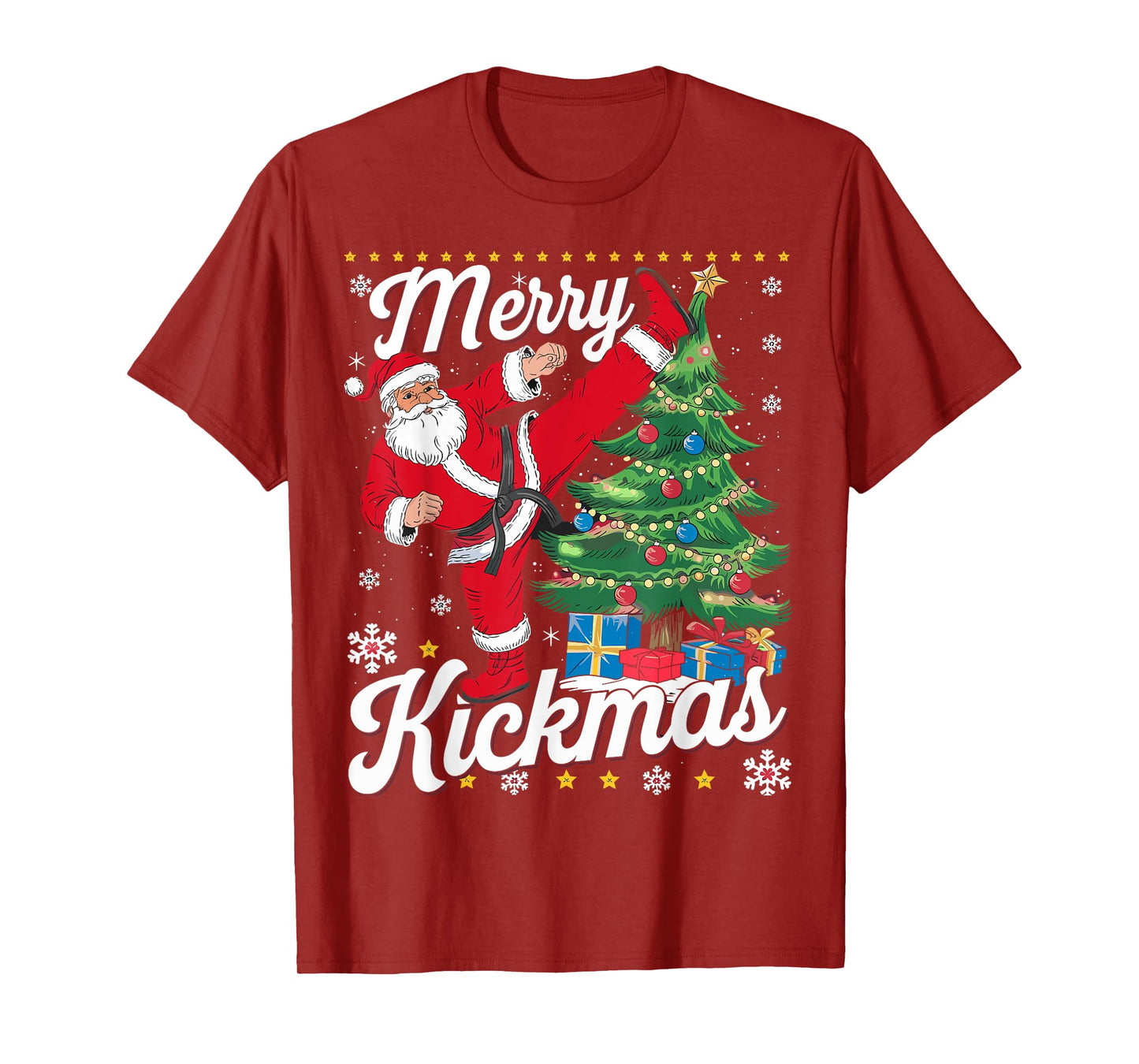 Merry Kickmas Xmas Santa Taekwondo Christmas Judo T-Shirt