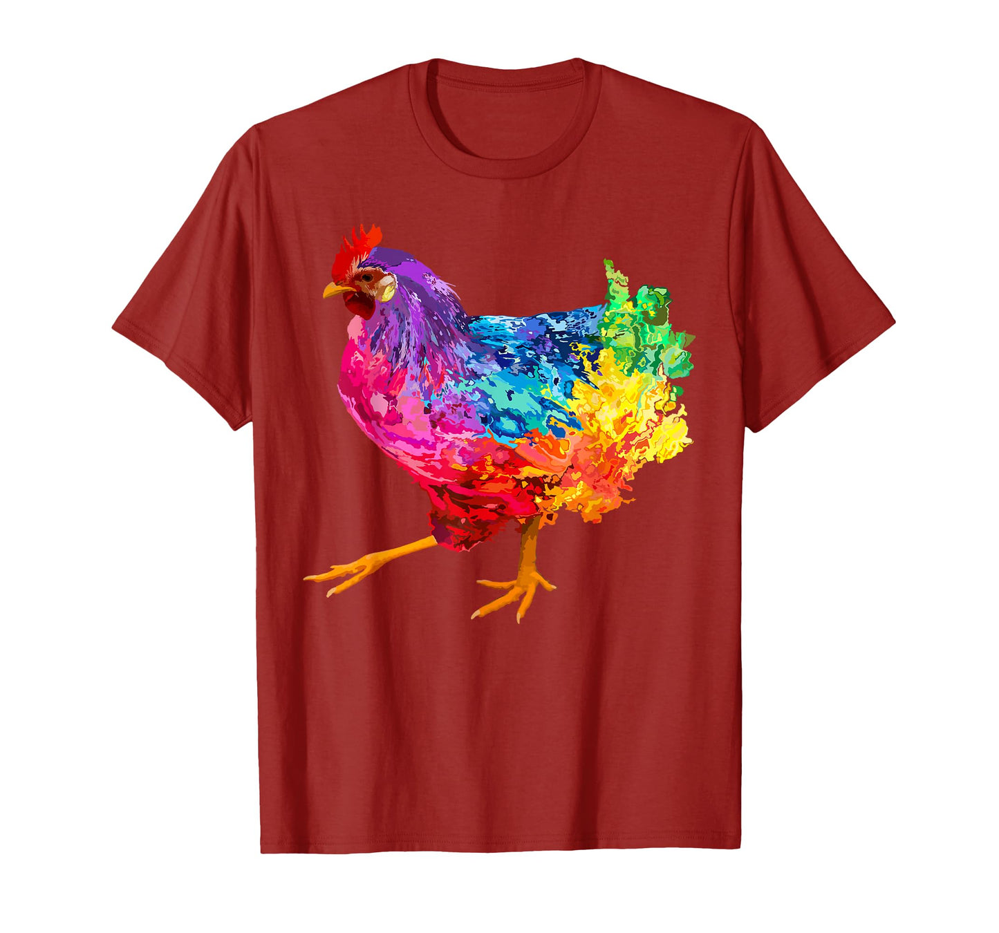 Chicken Lover Gifts Chicken Womens Colorful Cool Hen Mens T-Shirt