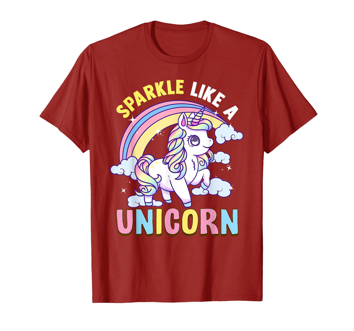 Unicorn Rainbow Kawaii Anime Pastel Sparkle Like A Unicorn T-Shirt
