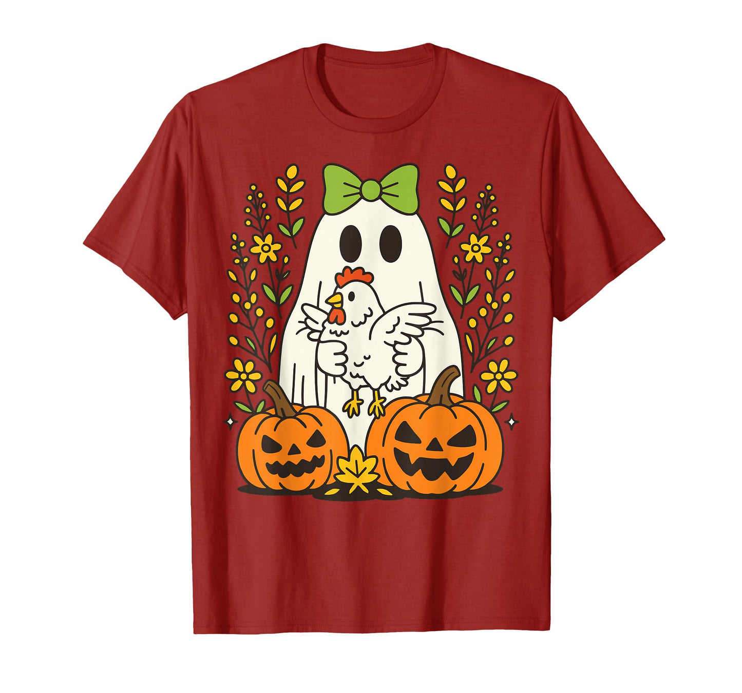 Ghost Chicken Halloween T-Shirt