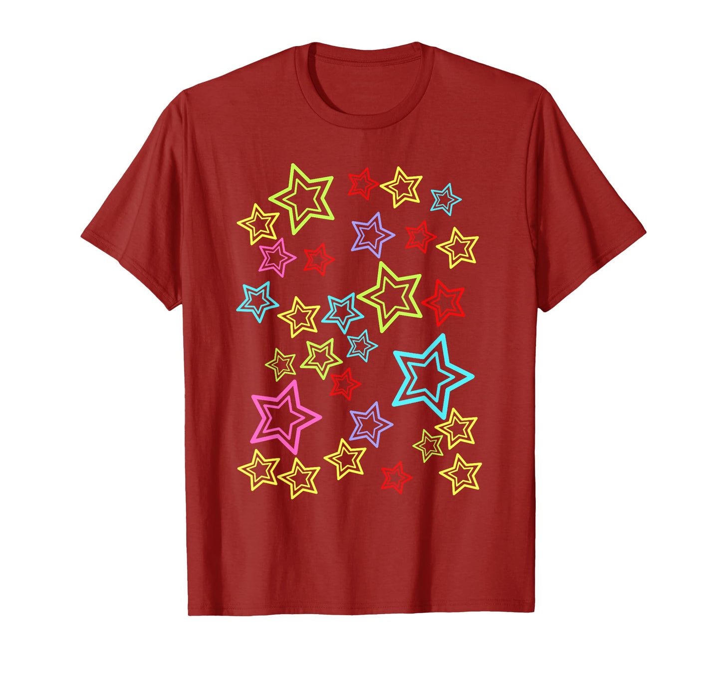 Retro Children's Stars 80s Star Teen Children Girls Boys T-Shirt