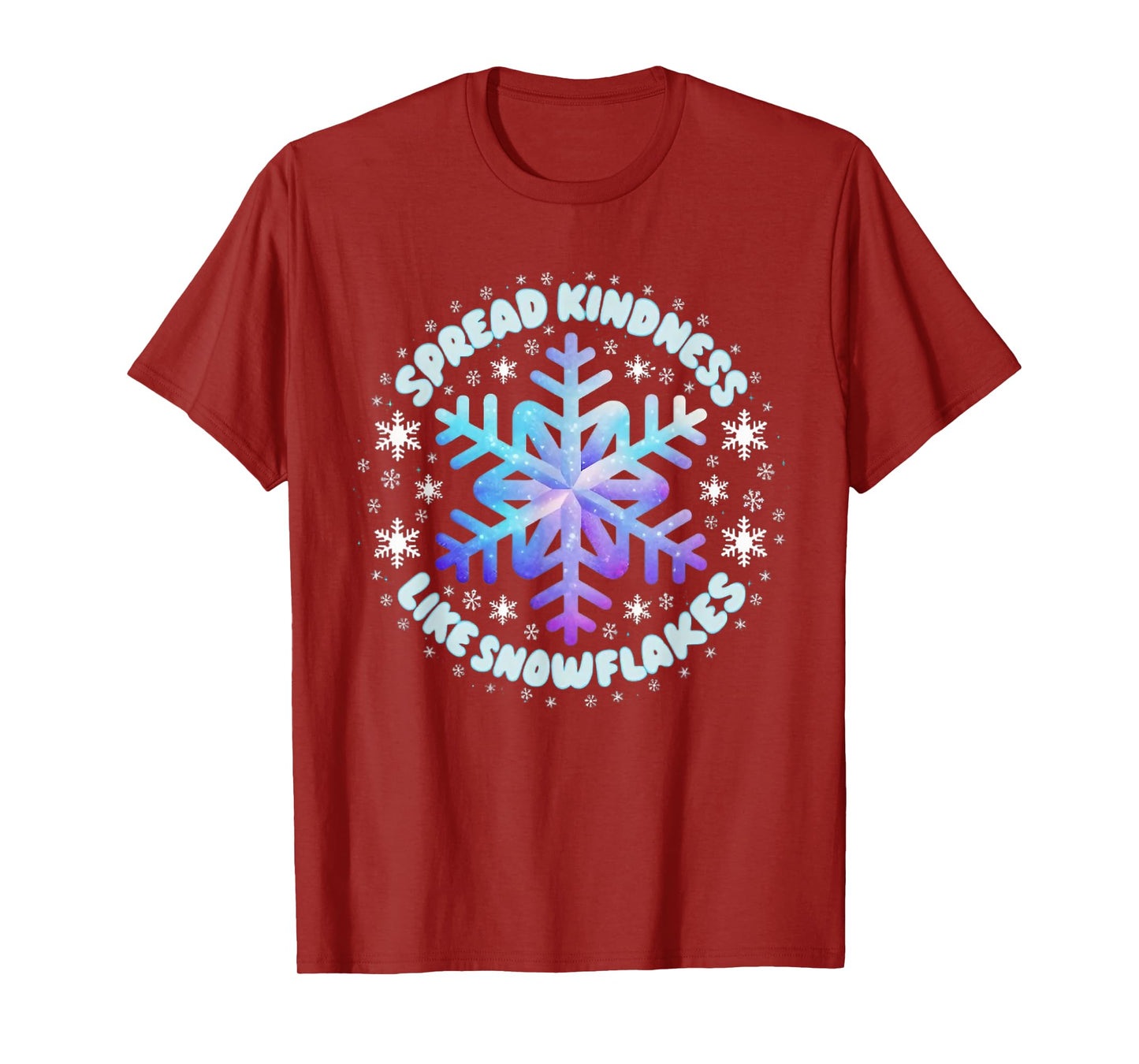 Spread Kindness Like Snowflakes Christmas Teacher Unity Day T-Shirt