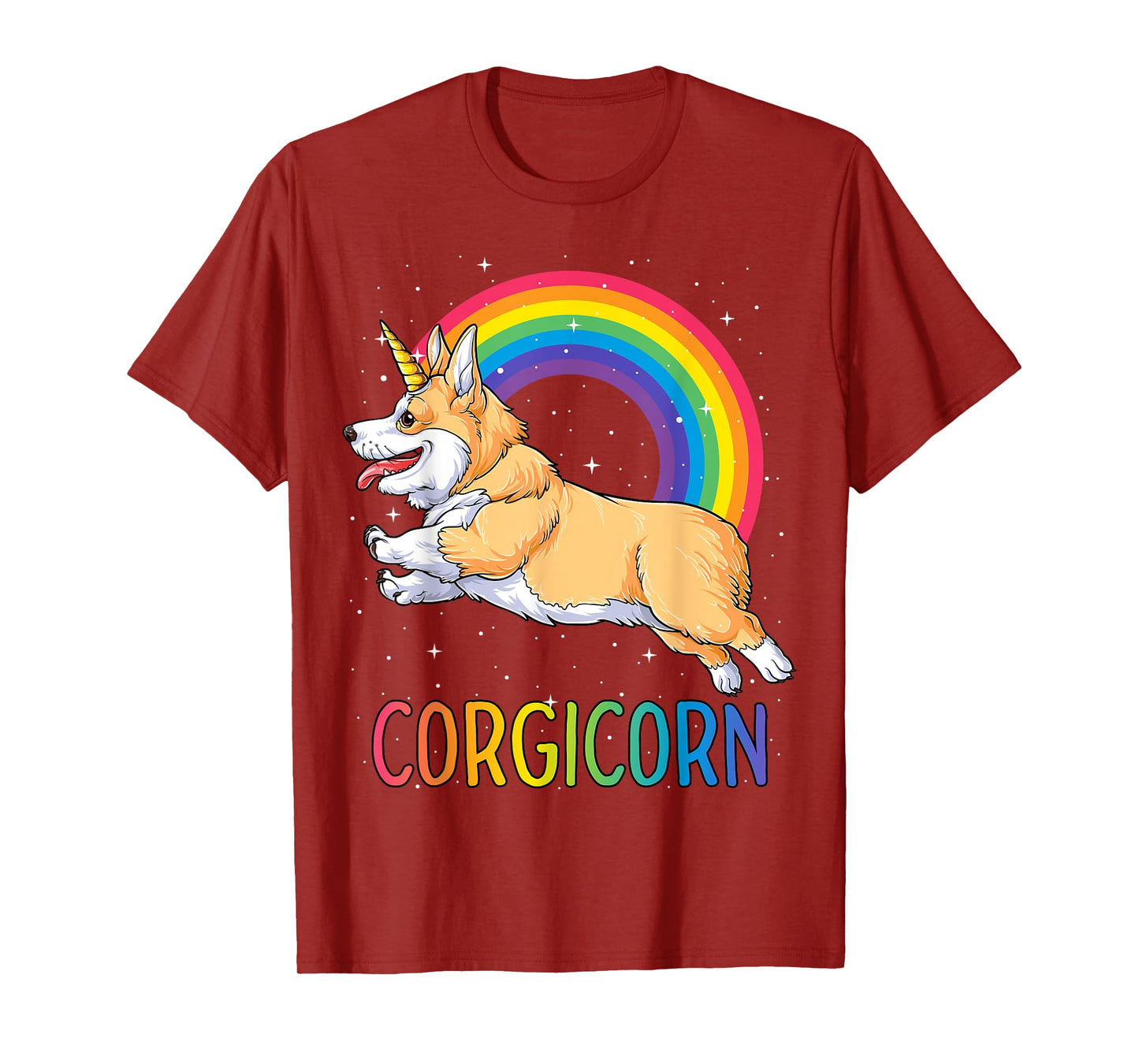Corgicorn Corgi Unicorn T shirt Girls Space Galaxy Rainbow T-Shirt