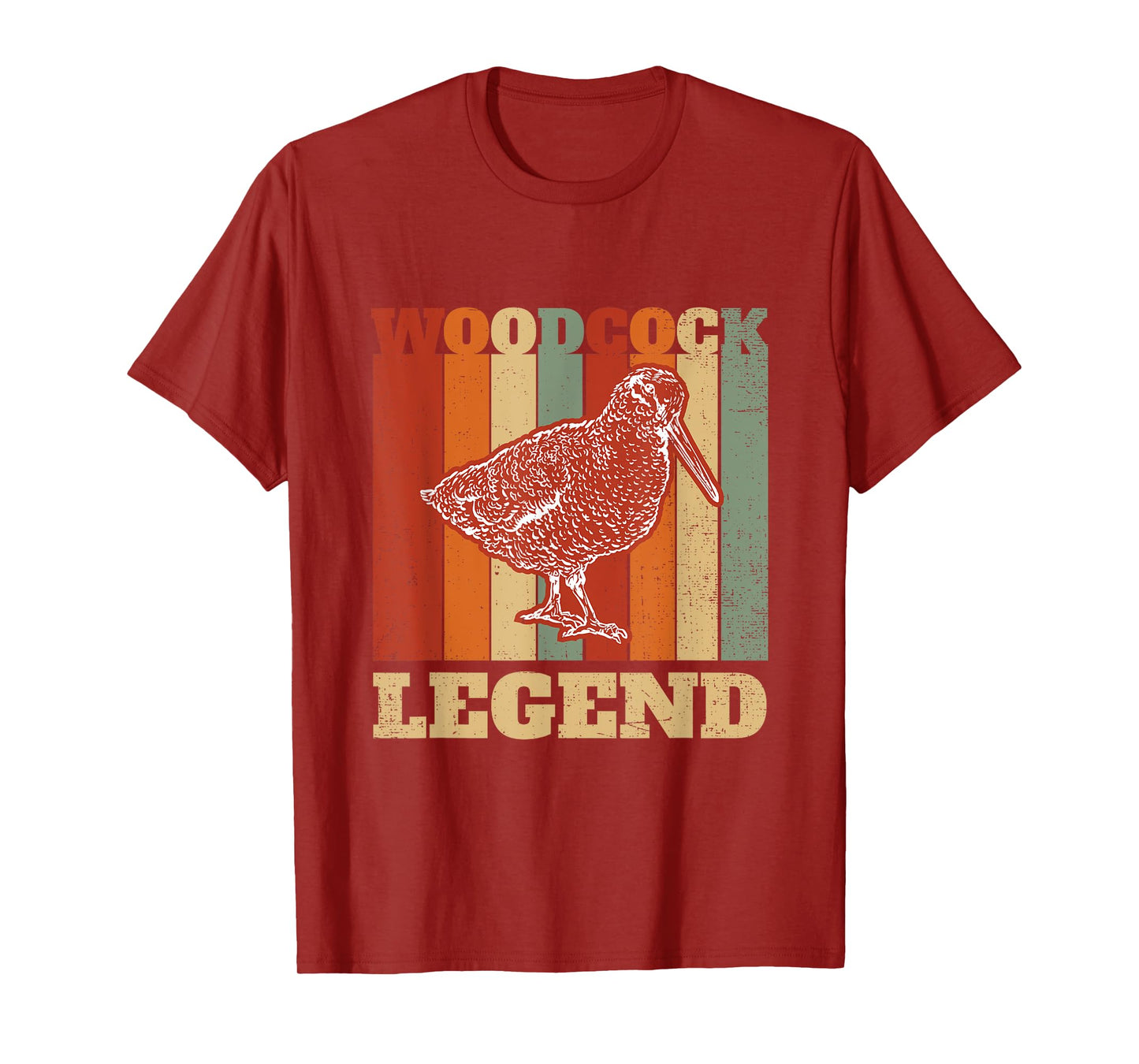 Woodcock Legend Vintage Retro Woodcock Bird Timberdoodle T-Shirt