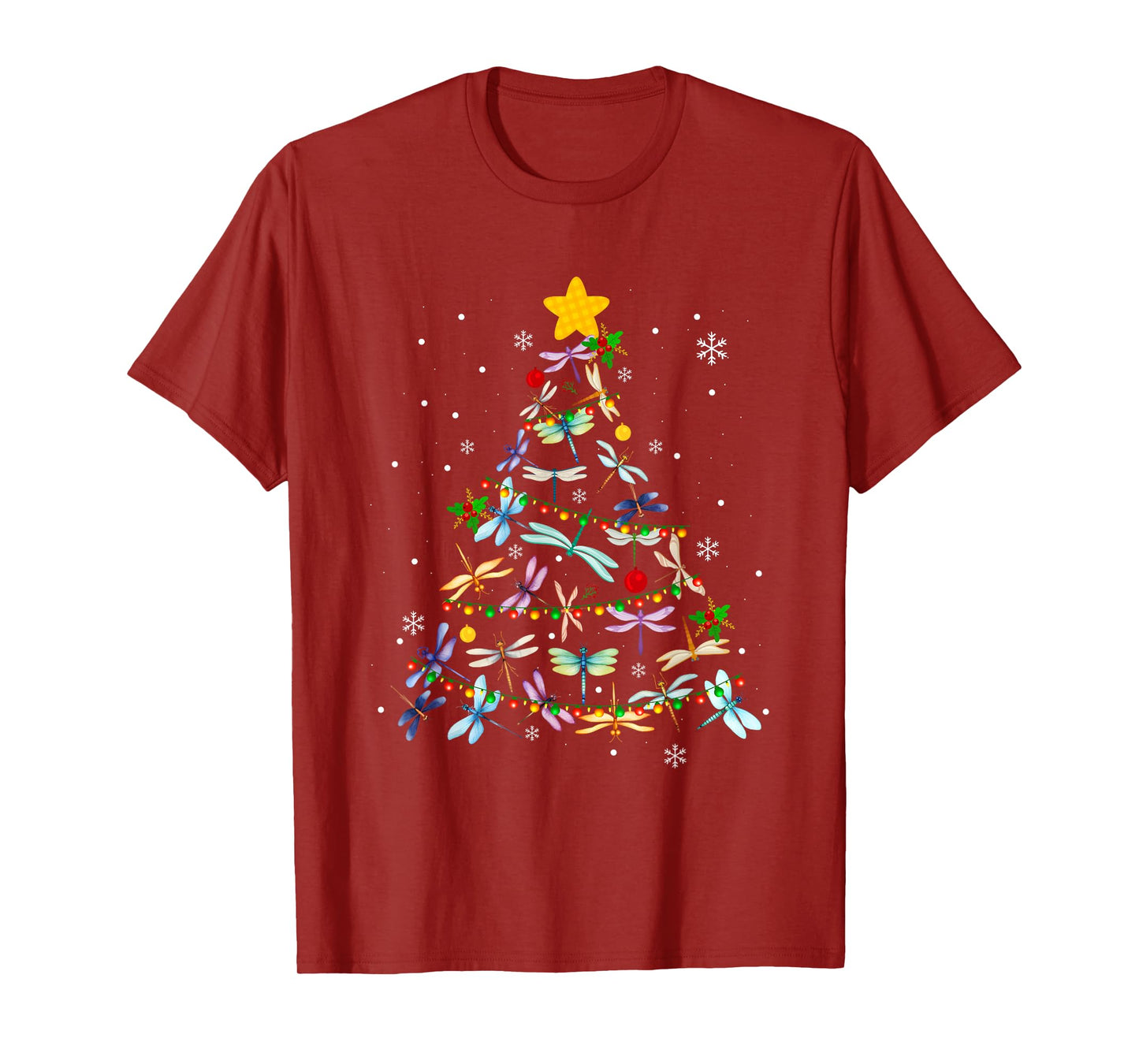 Funny Dragonfly Christmas Tree Ornaments Kids Men Women T-Shirt