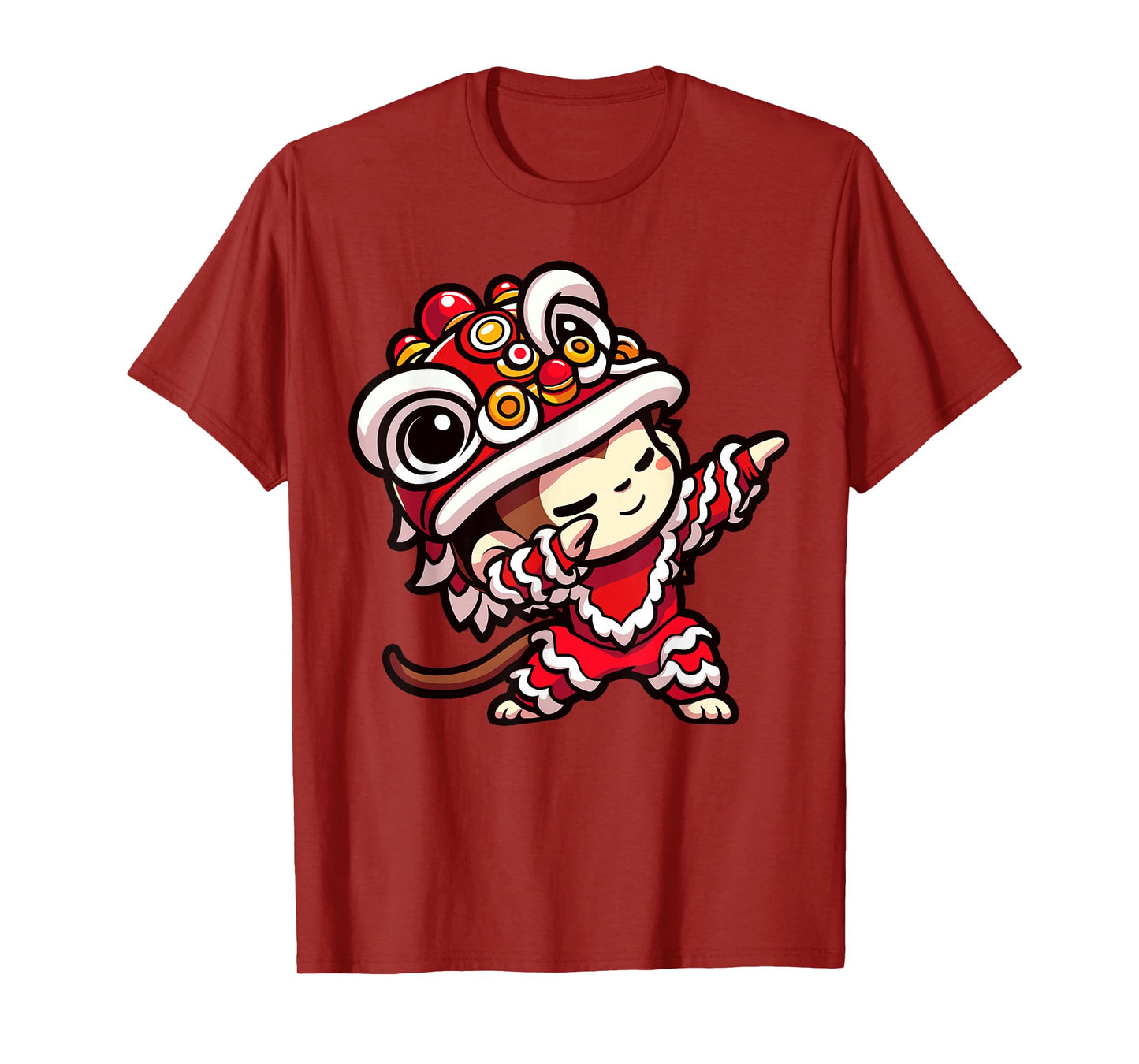 Chinese Lunar New Year 2025 - Dabbing Monkey Lion Dance T-Shirt