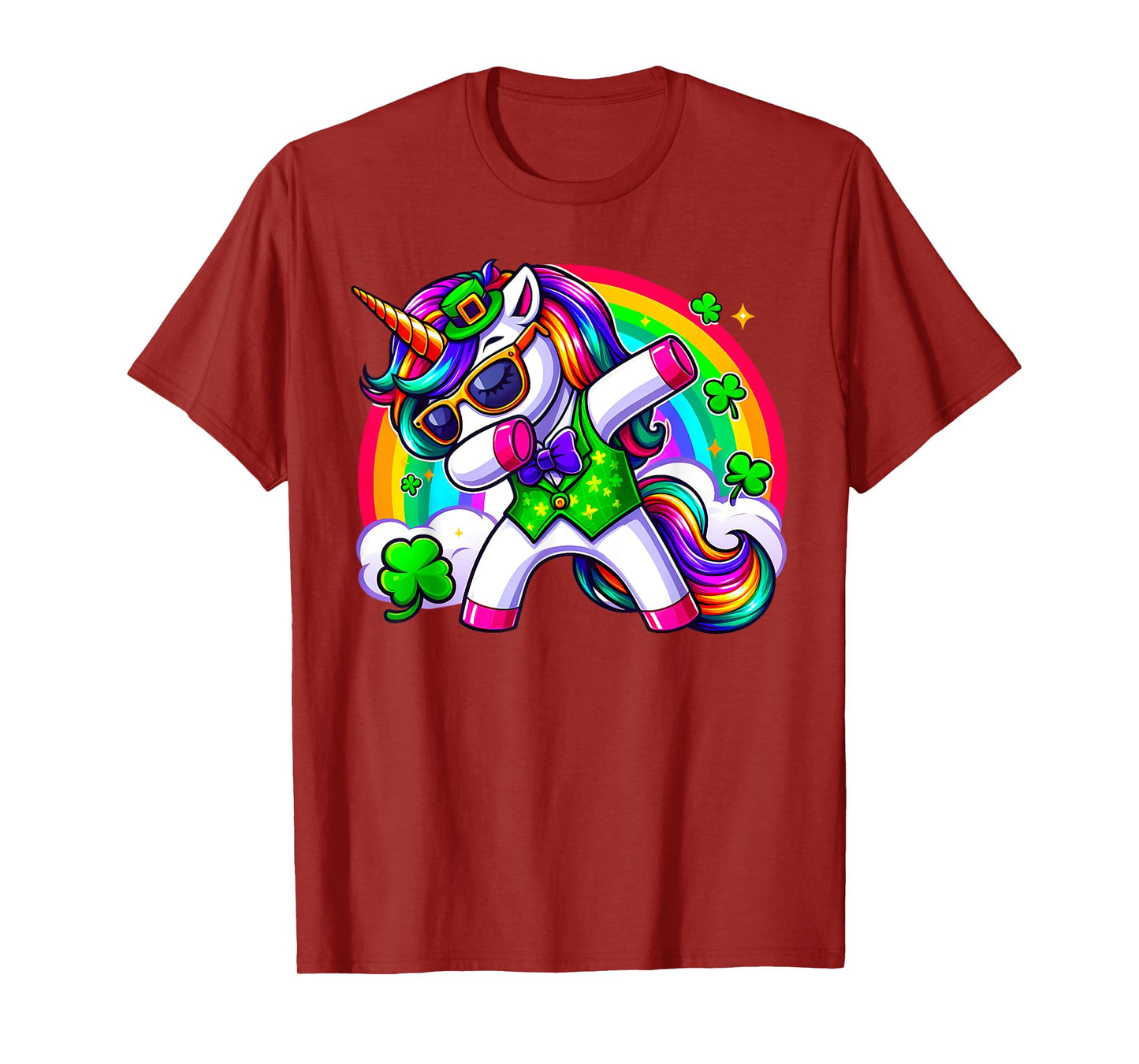 Lepricorn Dab Dancing St Patricks Day Irish Dabbing Unicorn T-Shirt