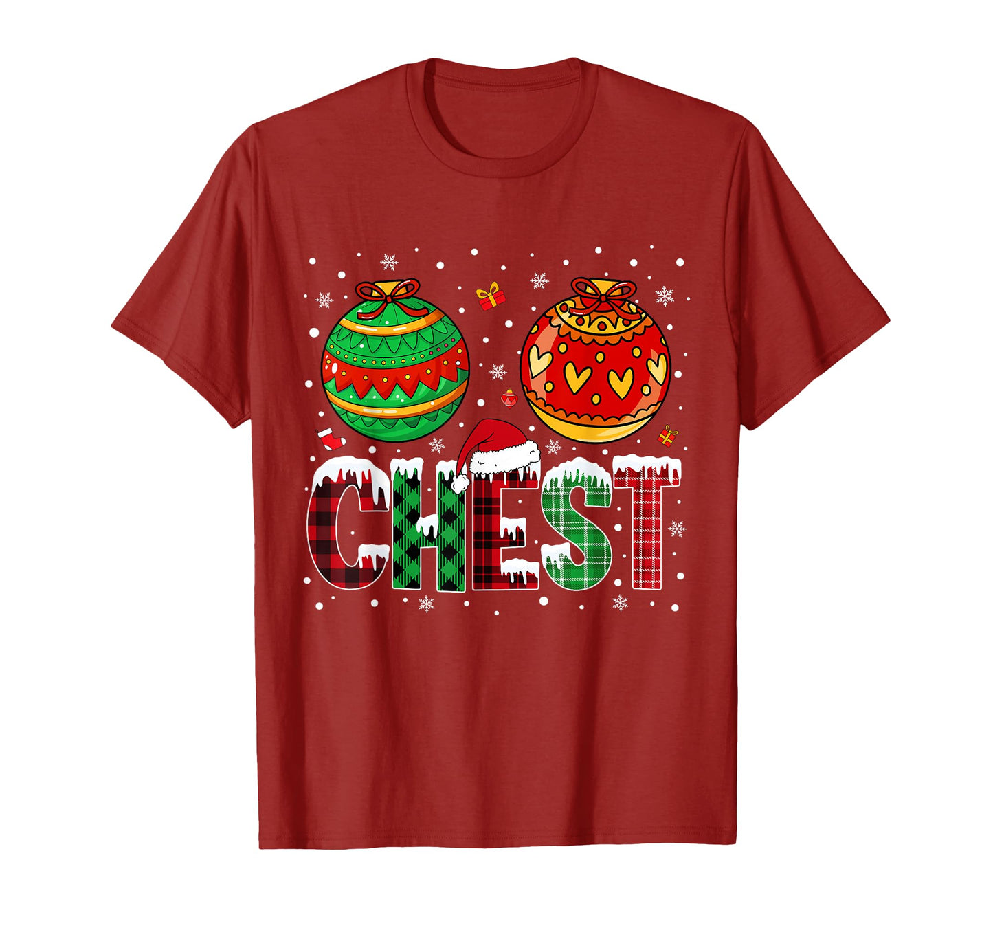 Chestnuts Matching Family Funny Chest Nuts Christmas Couples T-Shirt