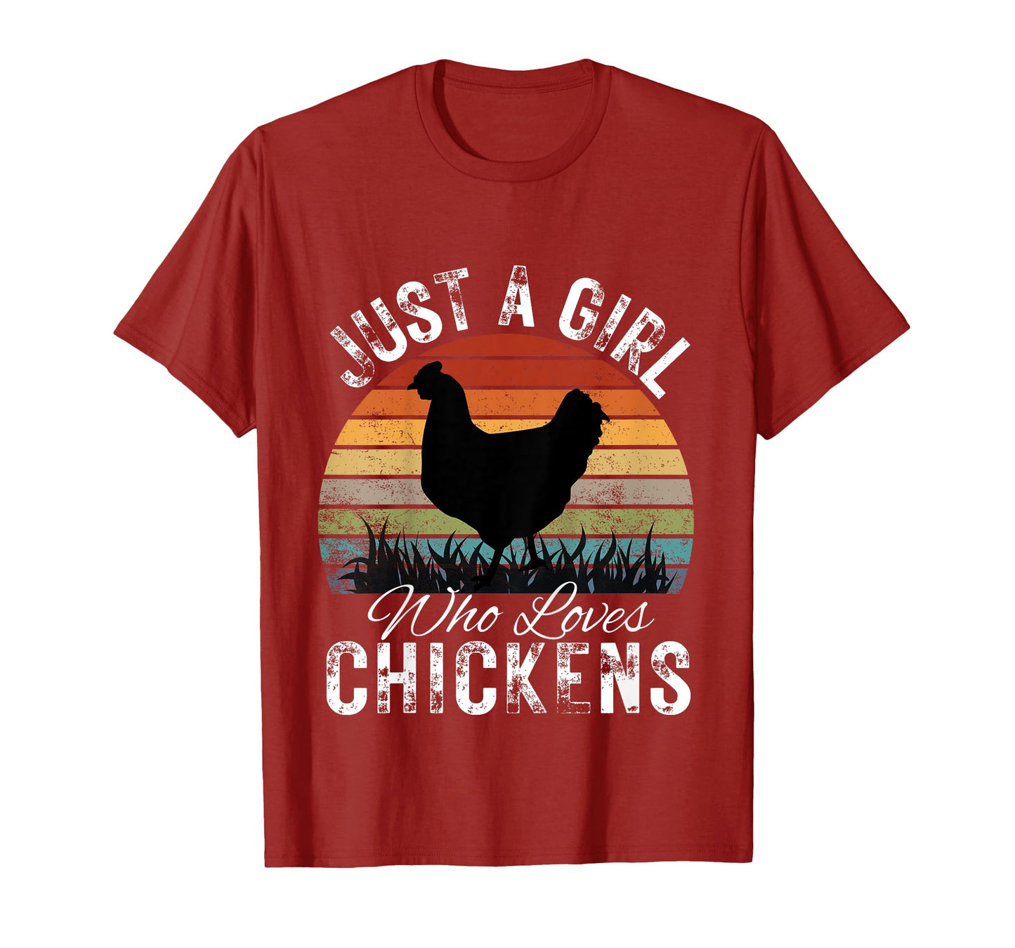Kids Just A Girl Who Loves Chickens Funny Cute chicken Lover T-Shirt
