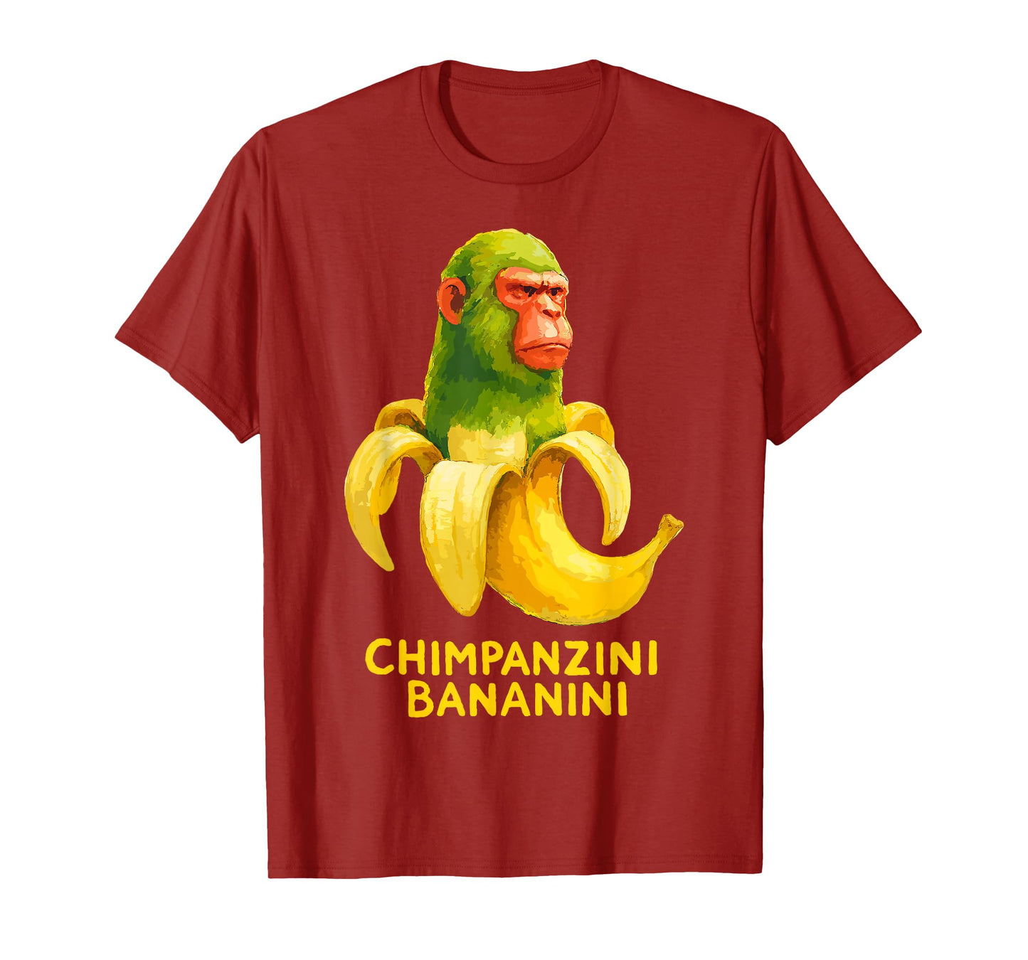 Watercolor Monkey Meme Italian Brainrot Chimpanzini Bananini T-Shirt