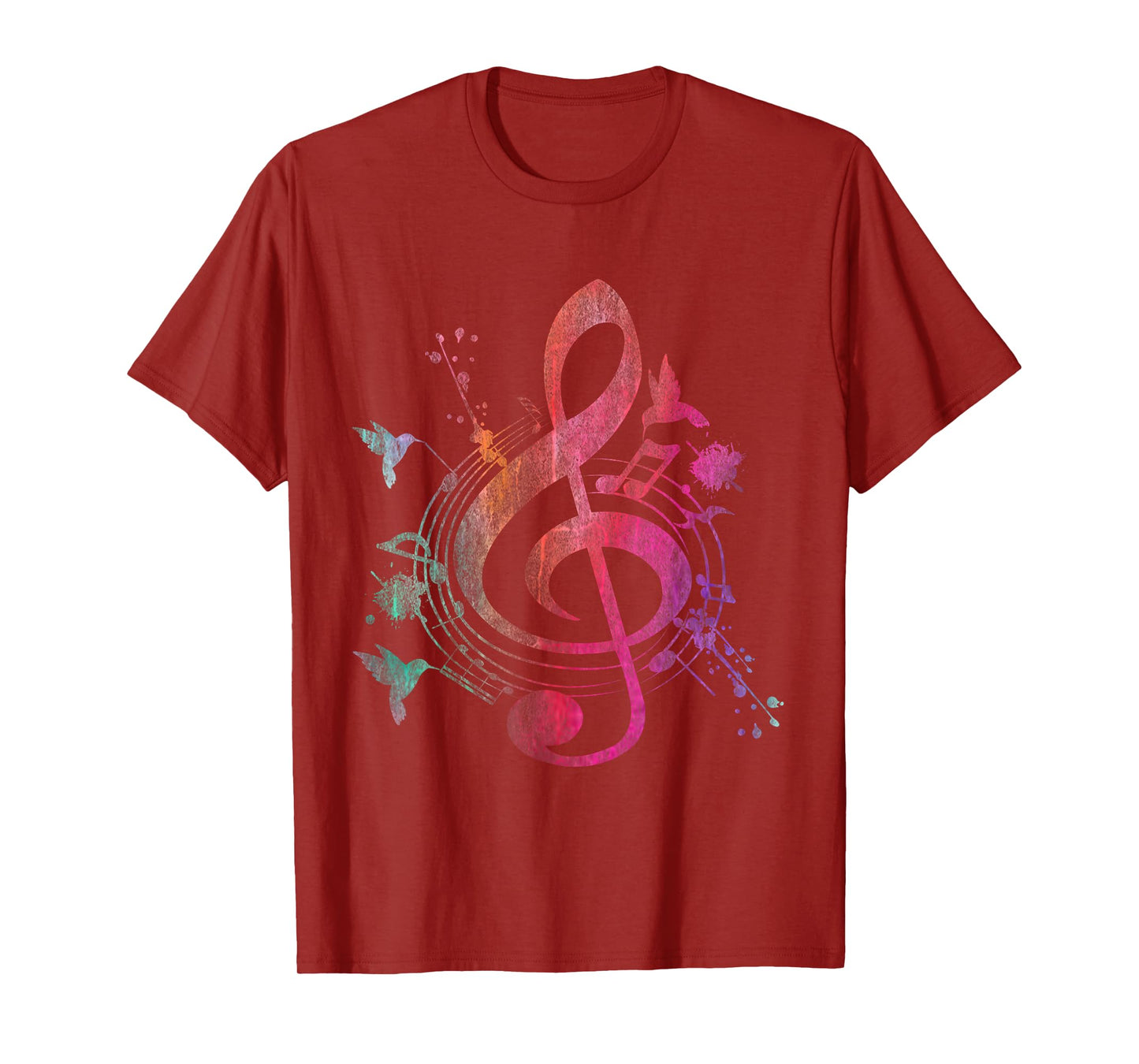 Music Musical Instrument Birds Treble Clef T-Shirt