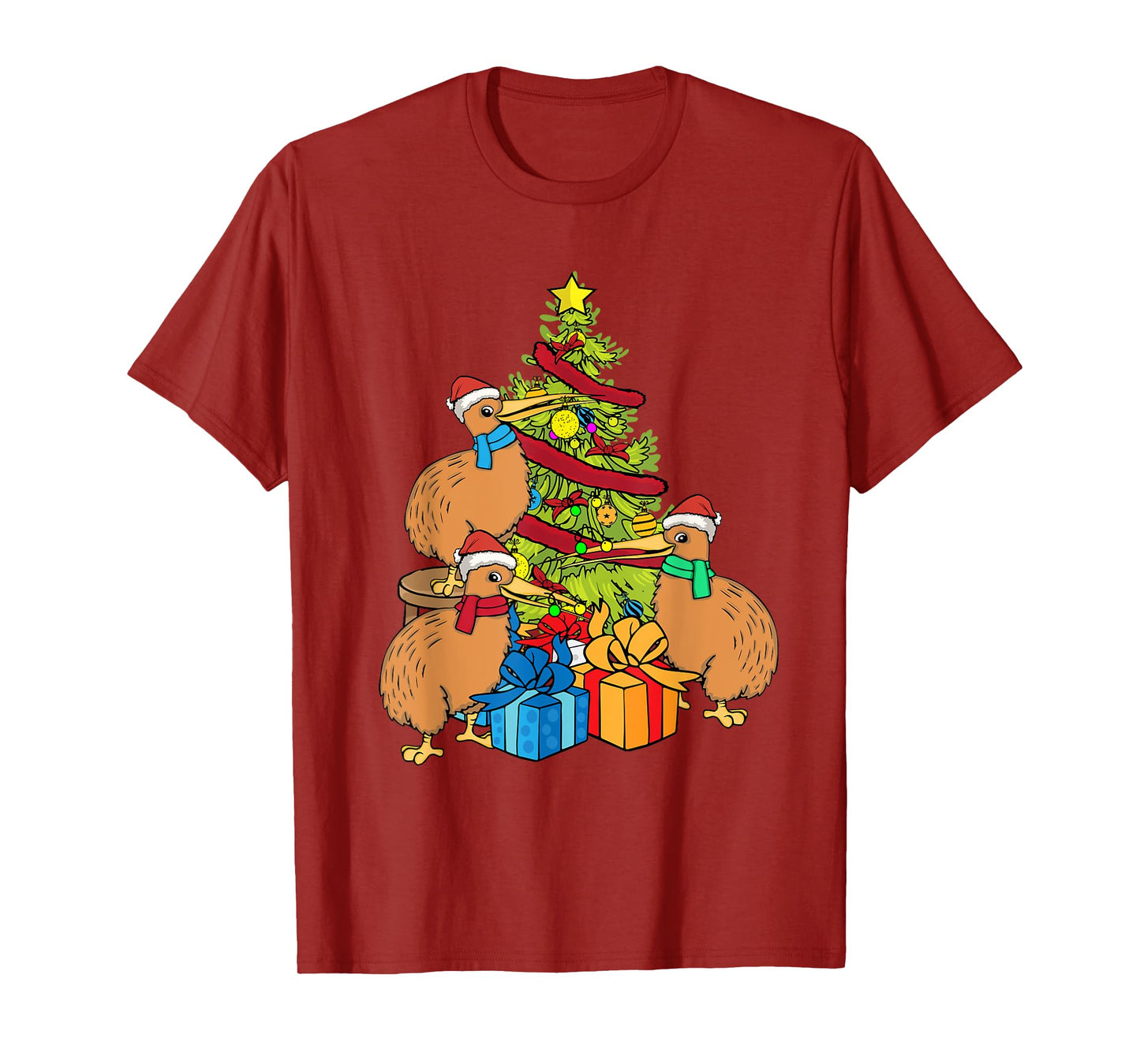 Kiwi Bird Lover Kids Christmas Tree New Zealand Kiwi T-Shirt