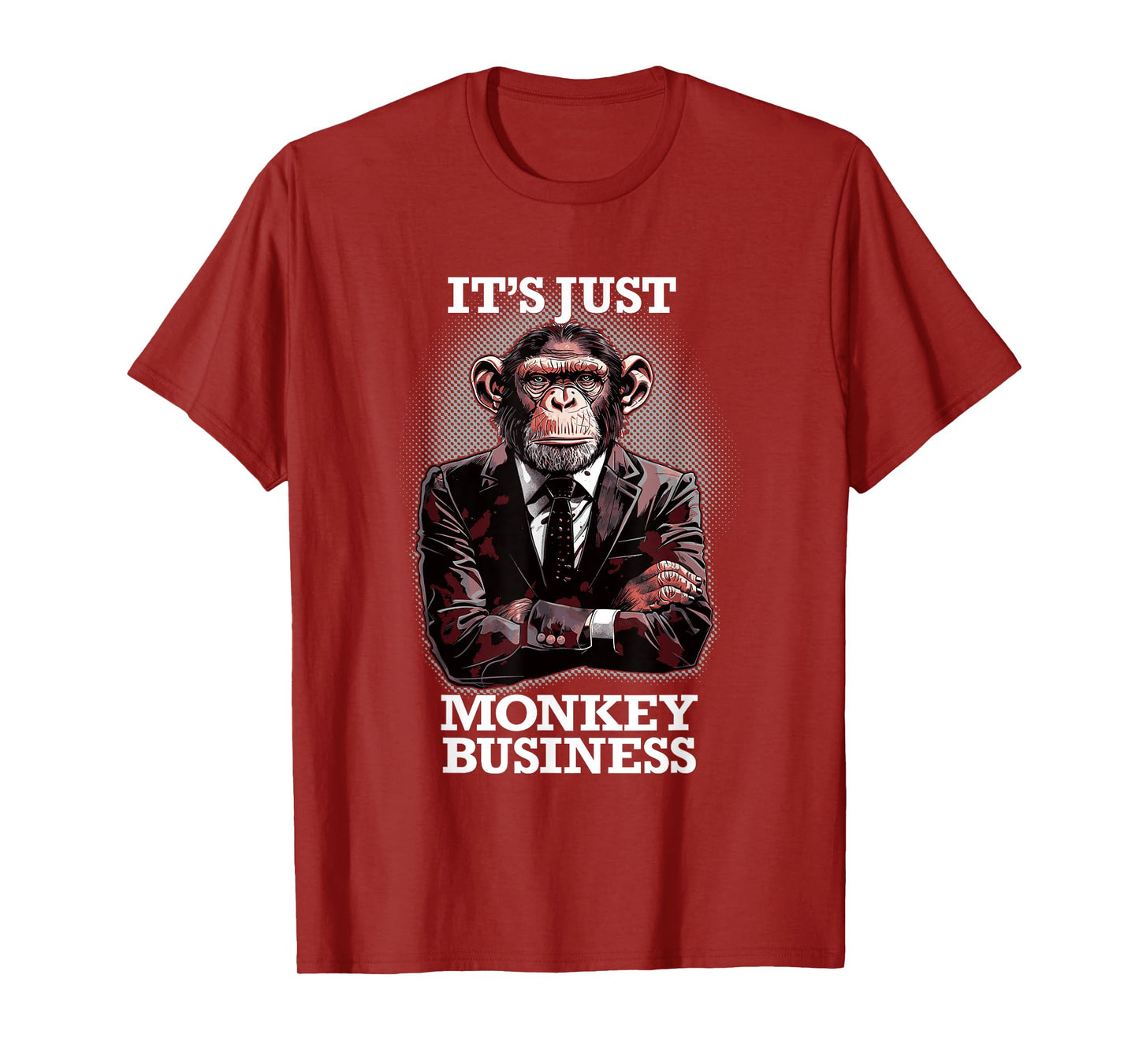 IT"S JUST MONKEY BUSINESS - funny pun business chimp in suit T-Shirt