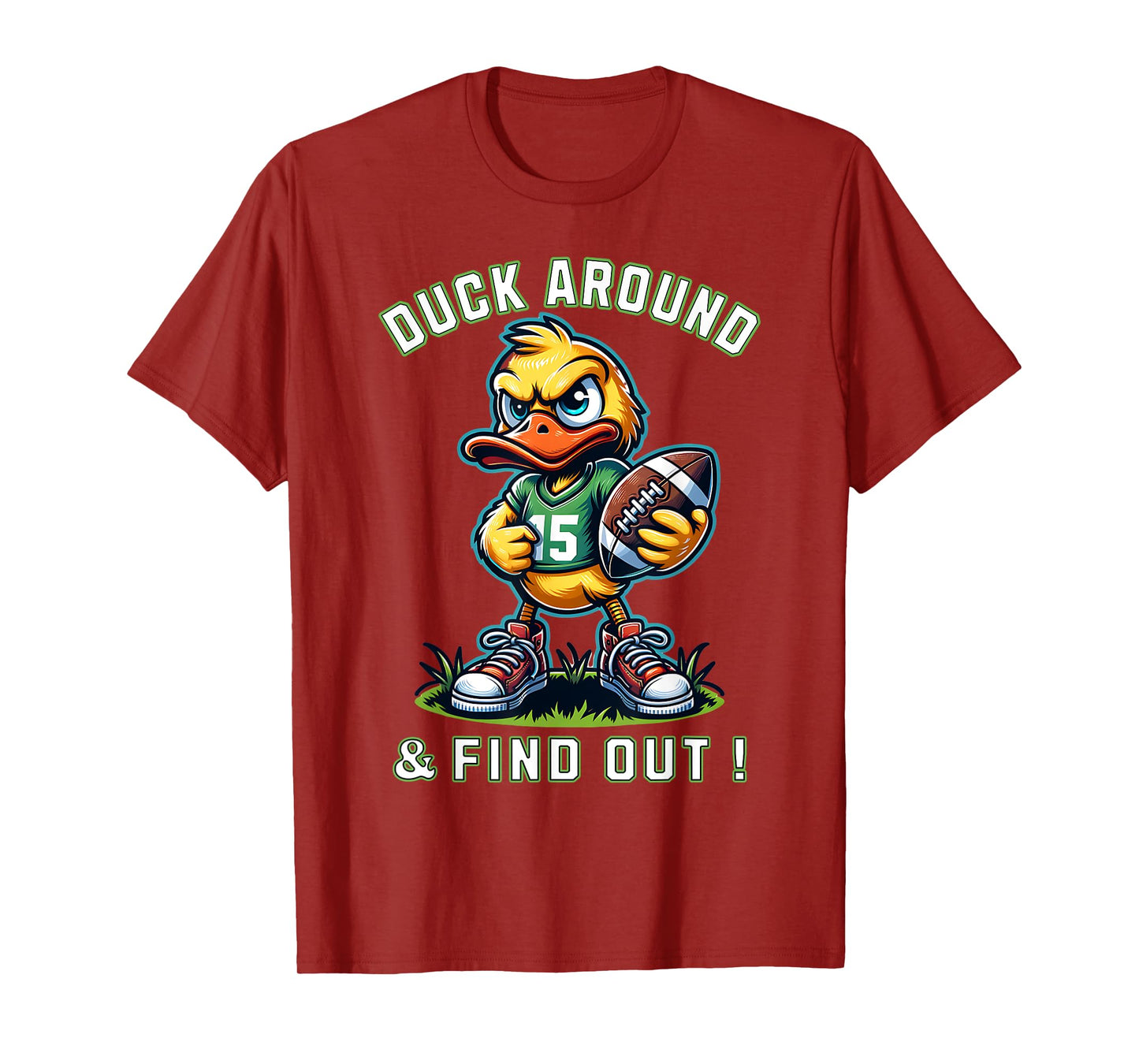 Funny Duck Around & Find Out Duck Lovers Collegiate Style T-Shirt