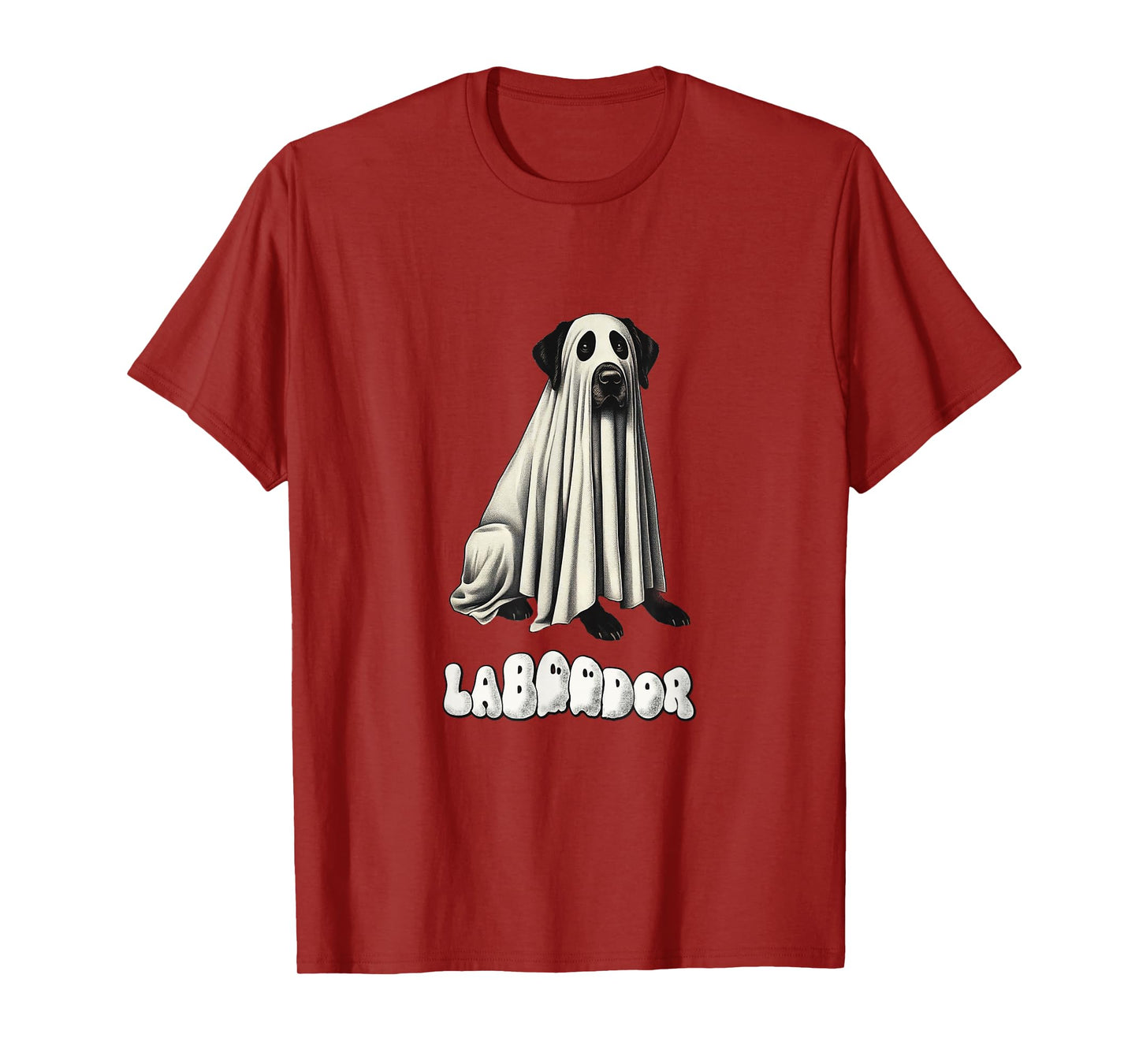 Cute Black Labrador Retriever Halloween Ghost, LaBOOdor, Lab T-Shirt