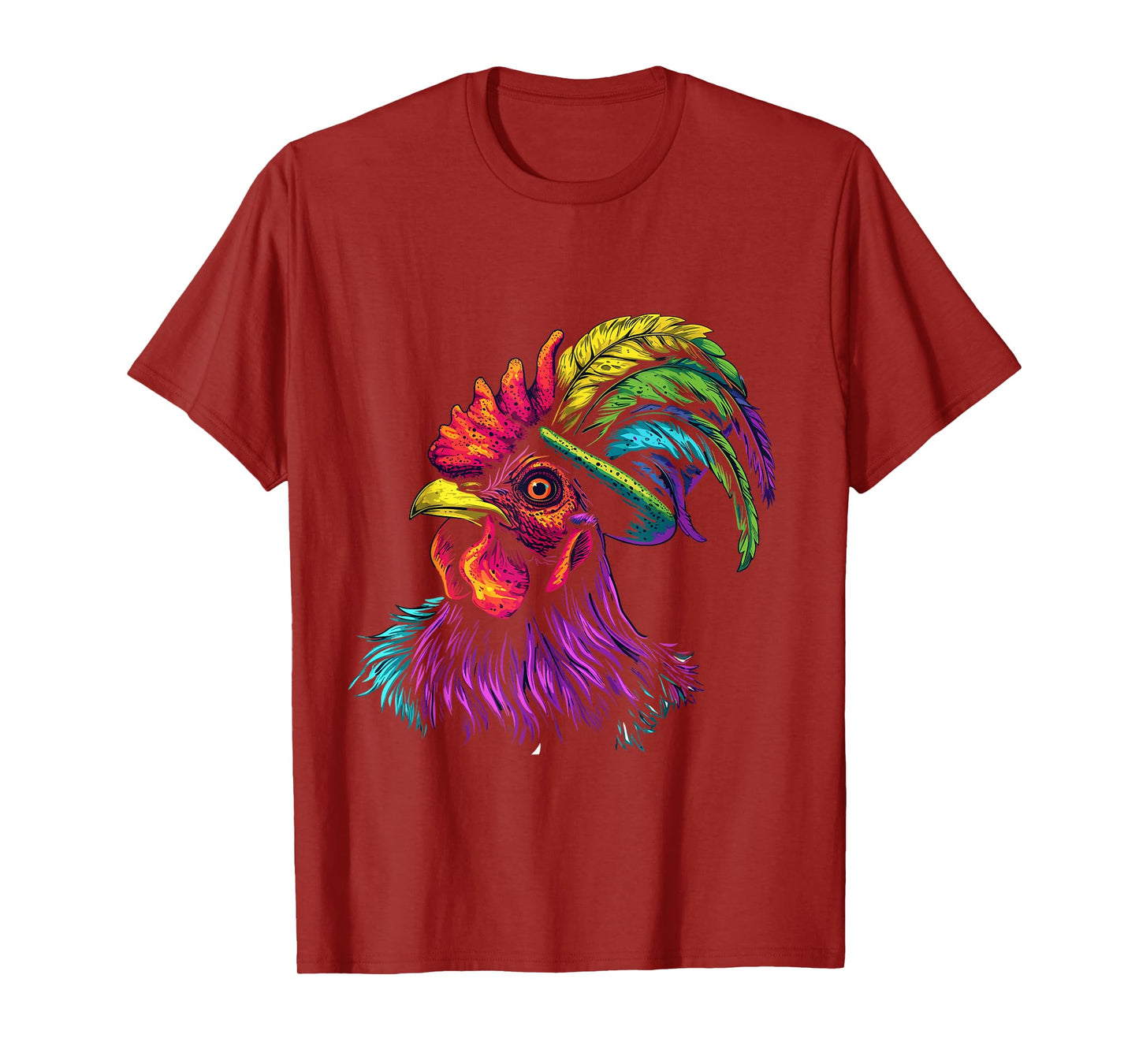 Funny Jester Chicken Beads Mardi Gras Farming Men Women Kids T-Shirt