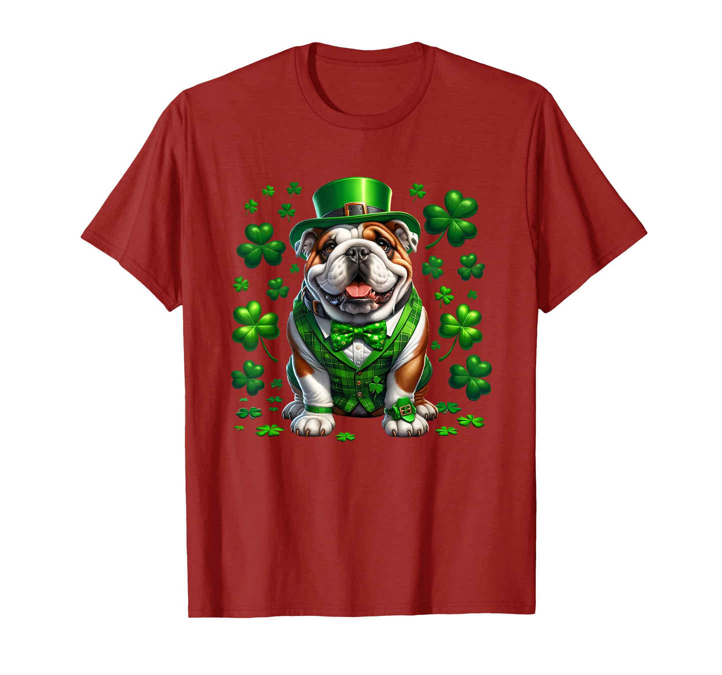 Funny Bulldog Dog St Patricks day irish Saint patrick Day T-Shirt