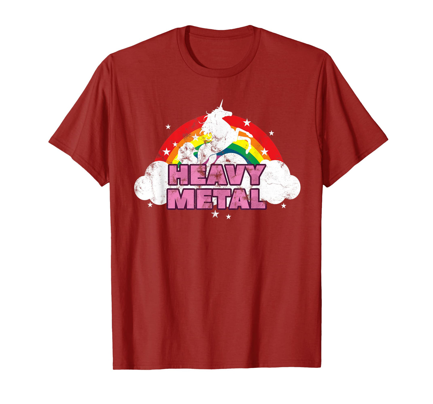 Cute Heavy Metal Unicorn Graphic Men Woman Kids T-Shirt
