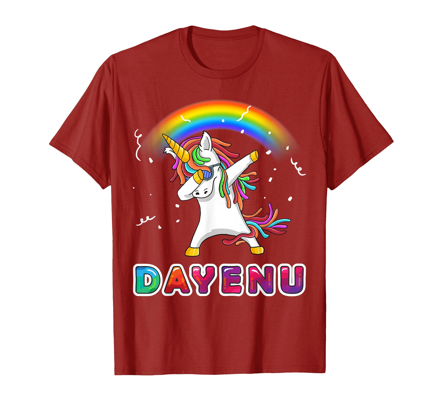 Unicorn Dayenu Passover Shirt for Kids Boys Girls T-Shirt