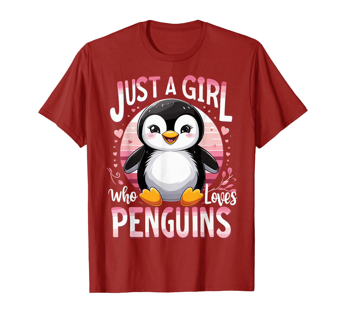 Funny Penguins Animal Just A Girl Who Loves Penguin T-Shirt