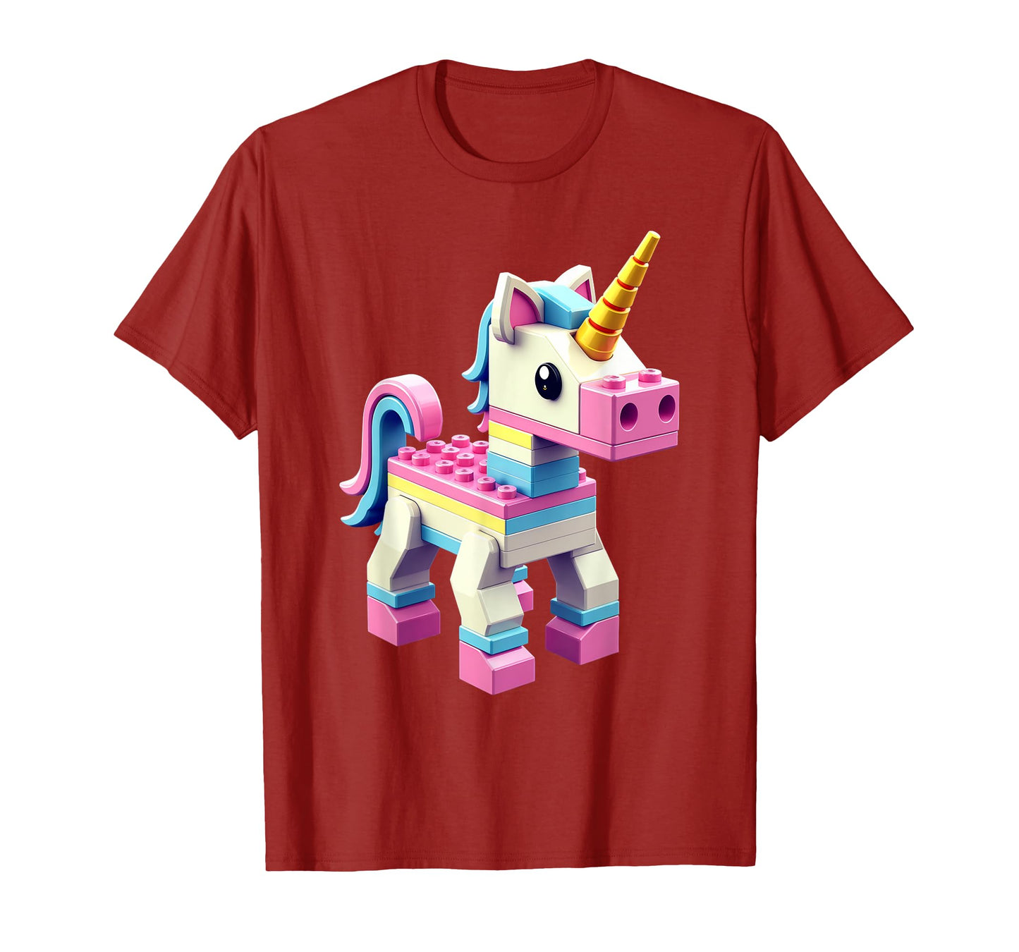 Master Builder Bricks Blocks Play Toys Unicorn T-Shirt