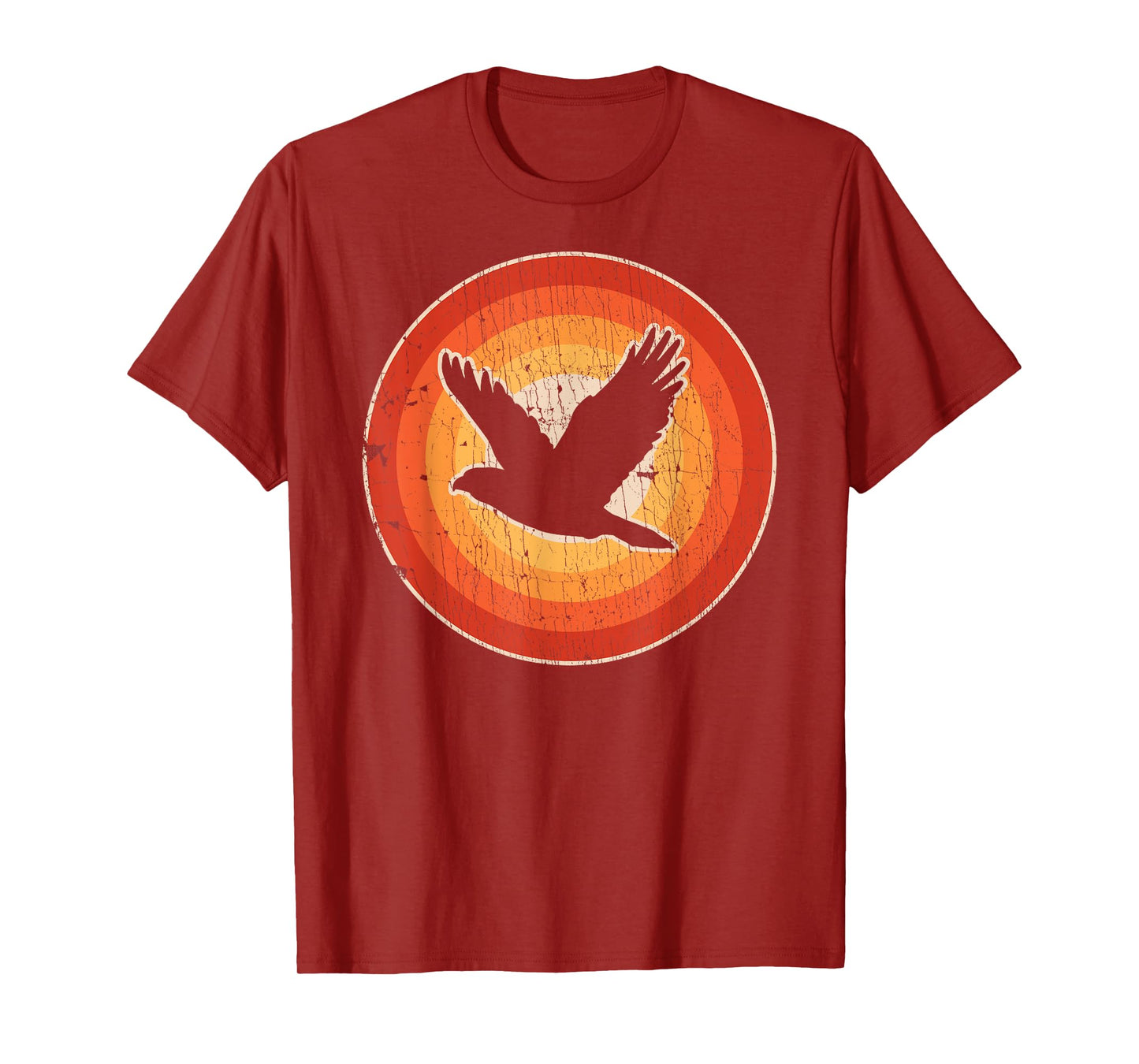 Falcon Retro Vintage 60s 70s Sunset Bird Lovers Men Women T-Shirt