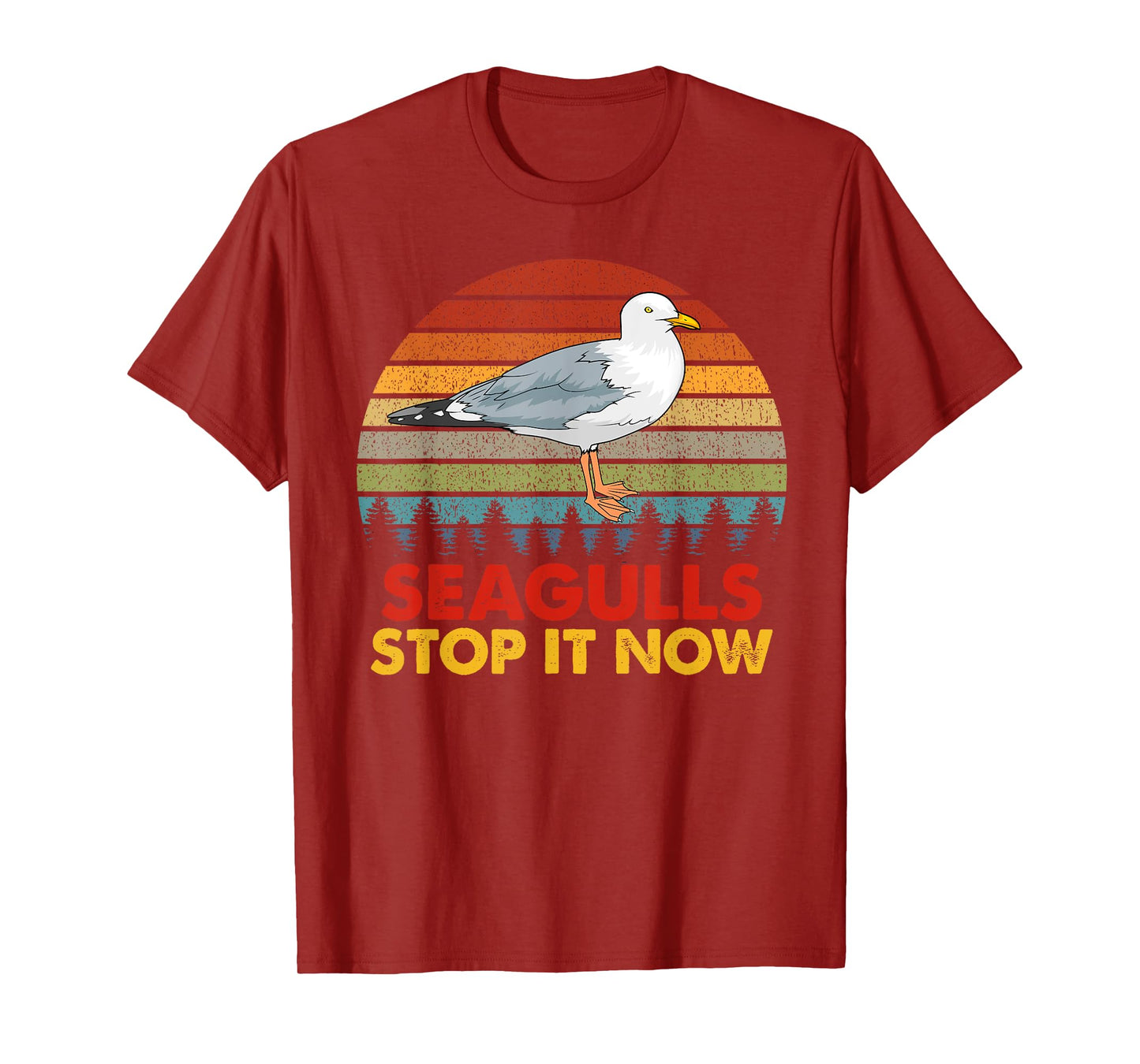 Seagulls Bird Lover Stop It Now Vintage Retro Funny Seagulls T-Shirt
