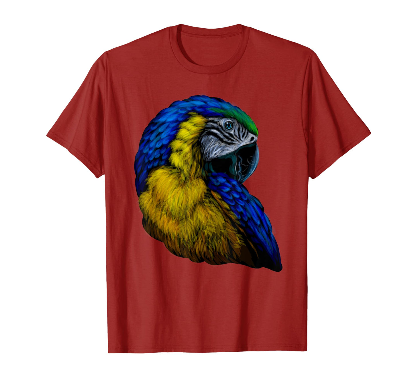 colorful scarlet Macaw parrot bird Hand drew for lovers Art T-Shirt