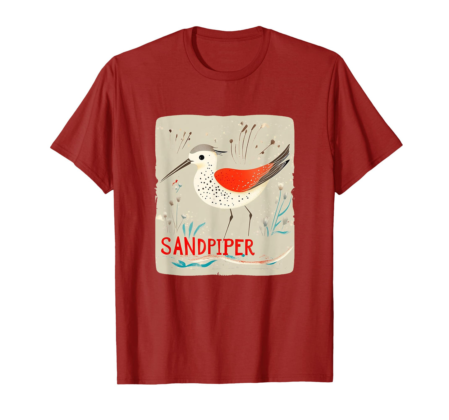 Admire the Elegance of the Sandpiper Bird for Boys and Girls T-Shirt