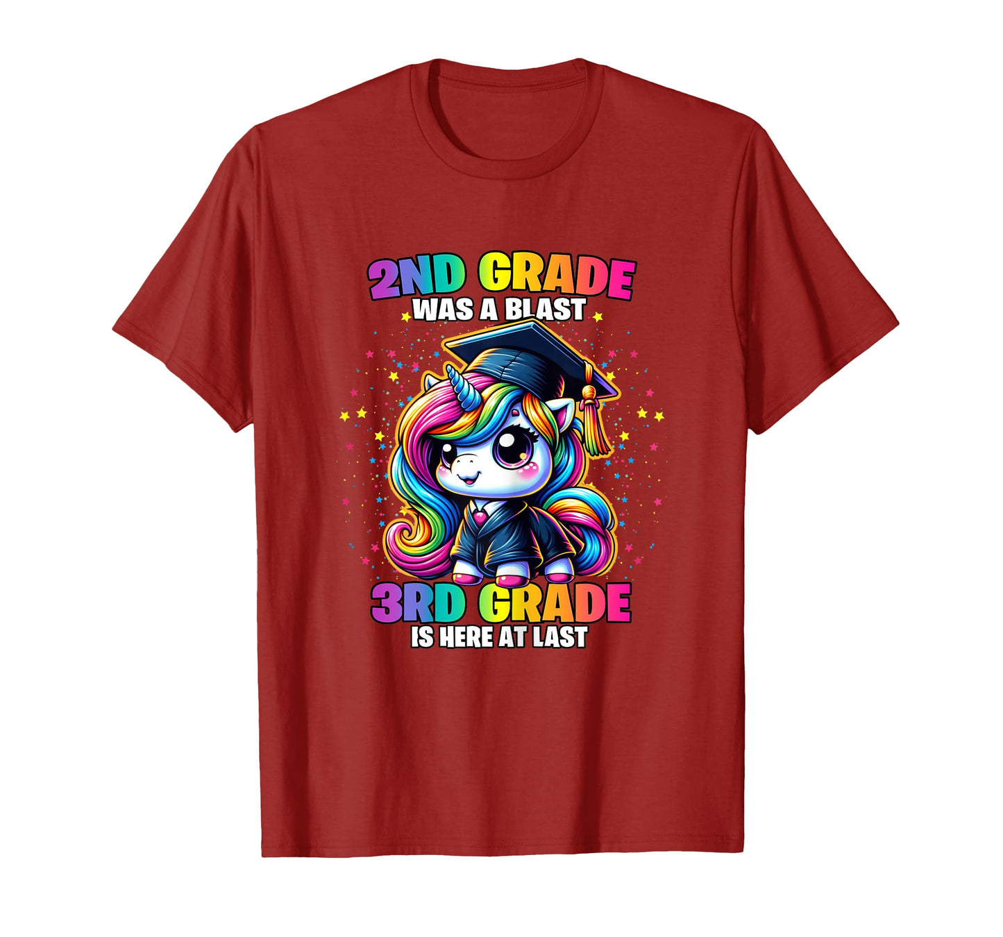 Graduation 2nd Grade Was a Blast Unicorn Girls Grad Magical T-Shirt