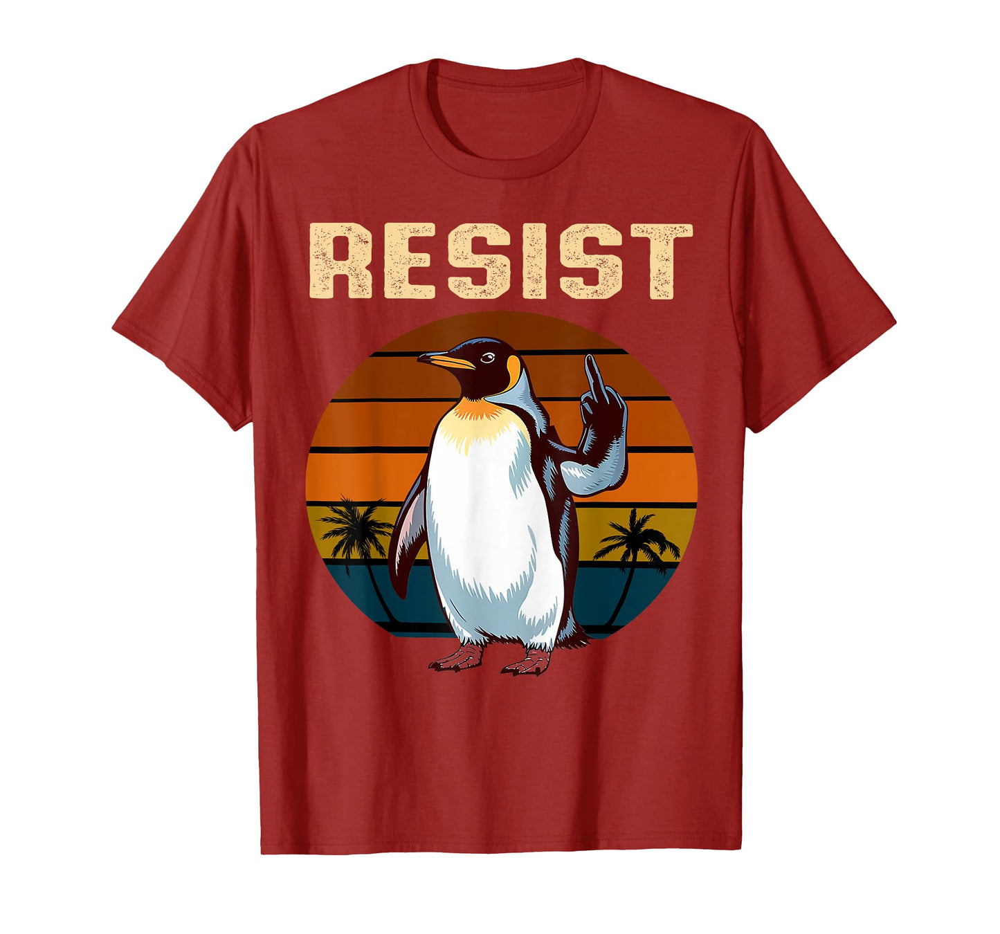 Penguin Flippers Up Resist Funny Penguins Against Trump T-Shirt