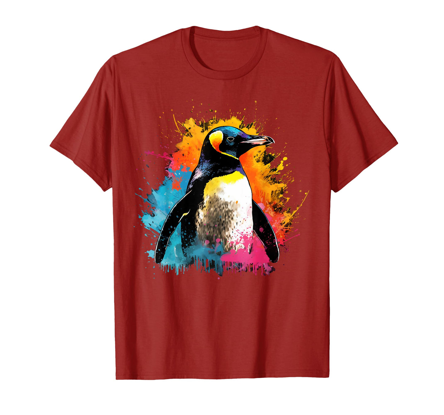 Artistic Colorful Pop Art painted Penguin T-Shirt