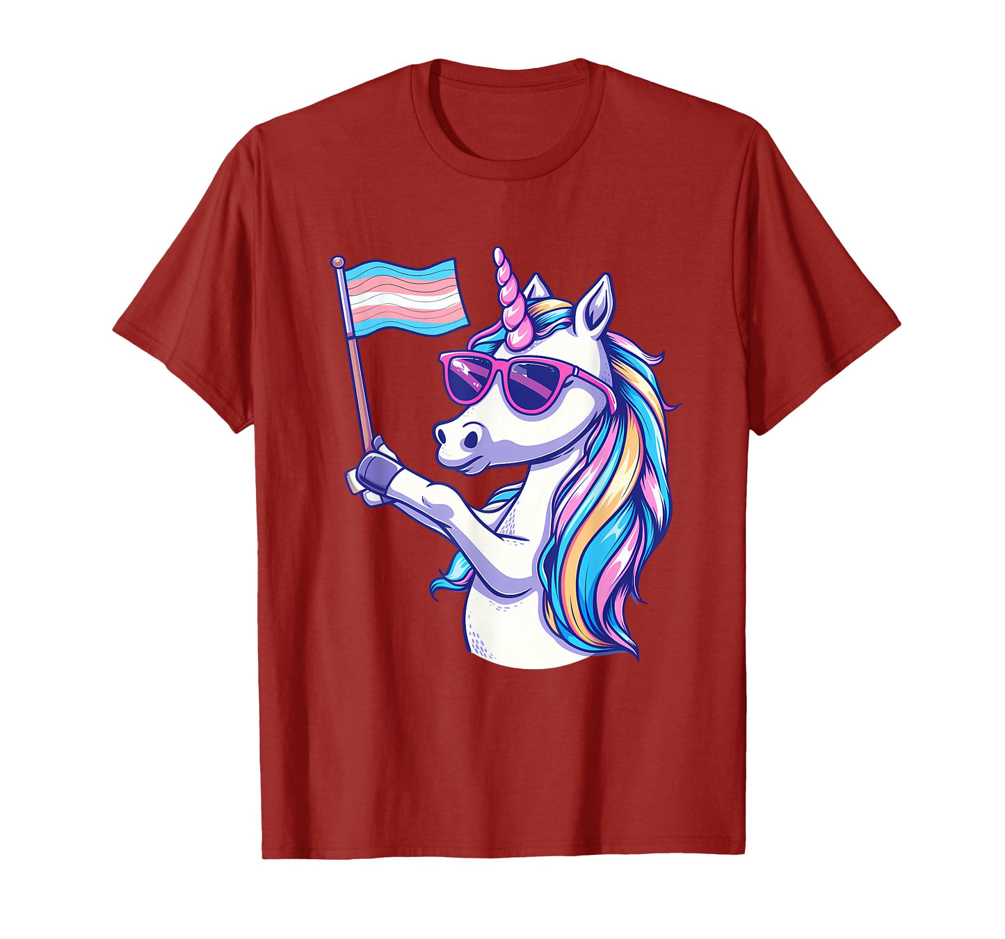 Transgender Unicorn LGBT Transsexual Flag Transsexuality T-Shirt