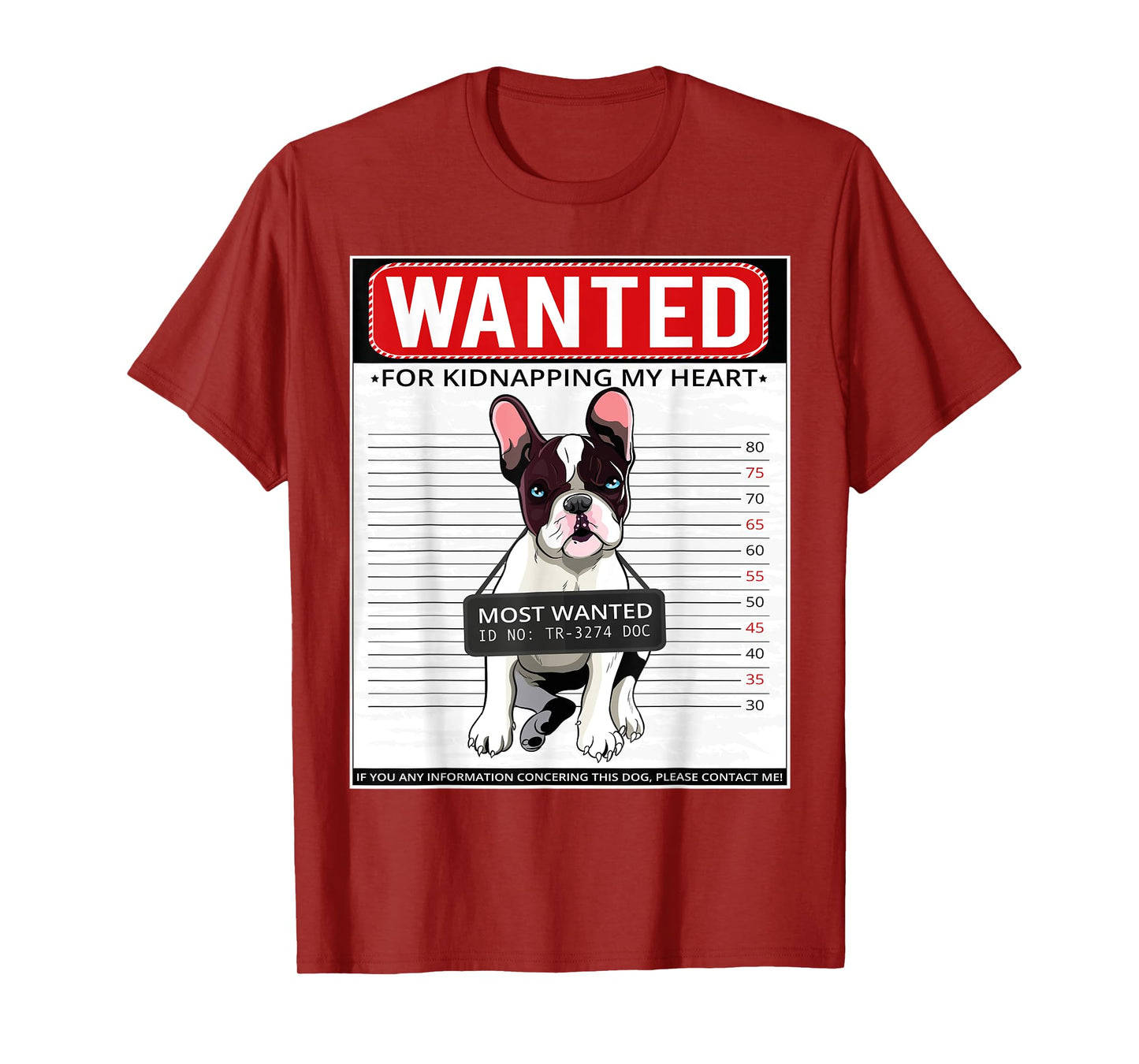 French Bulldog Frenchie Dog T-Shirt for Men Women Girls Kids