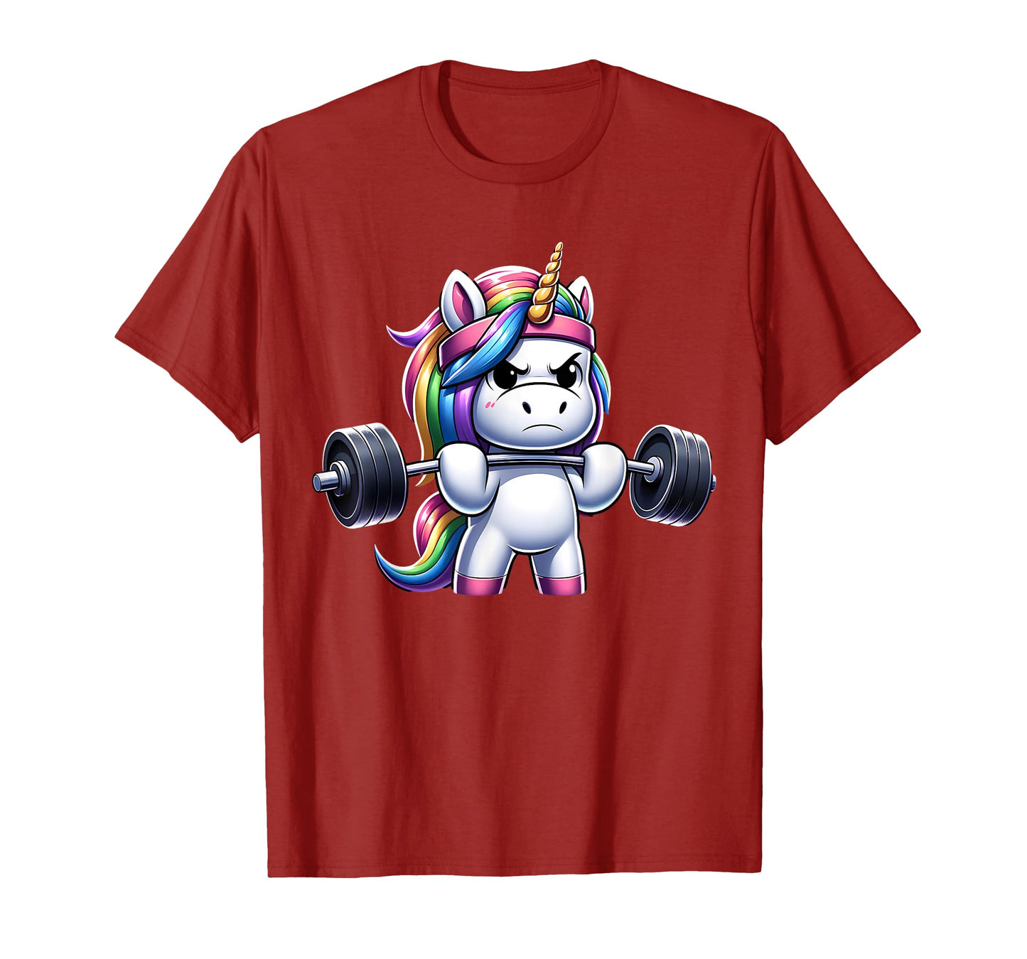 Unicorn Gym Deadlift Fitness Workout Weightlifting T-Shirt