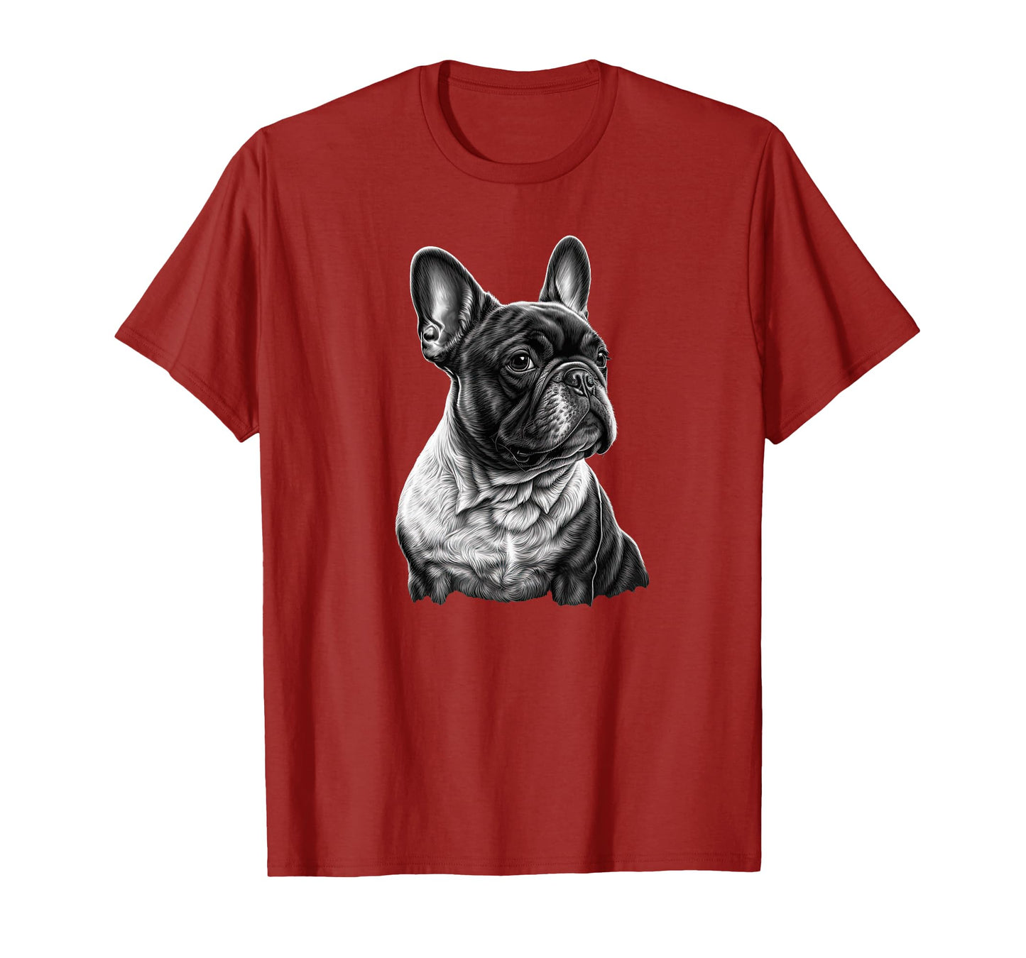 Funny French Bulldog Frenchie Black and White T-Shirt for Men Women Girls Kids