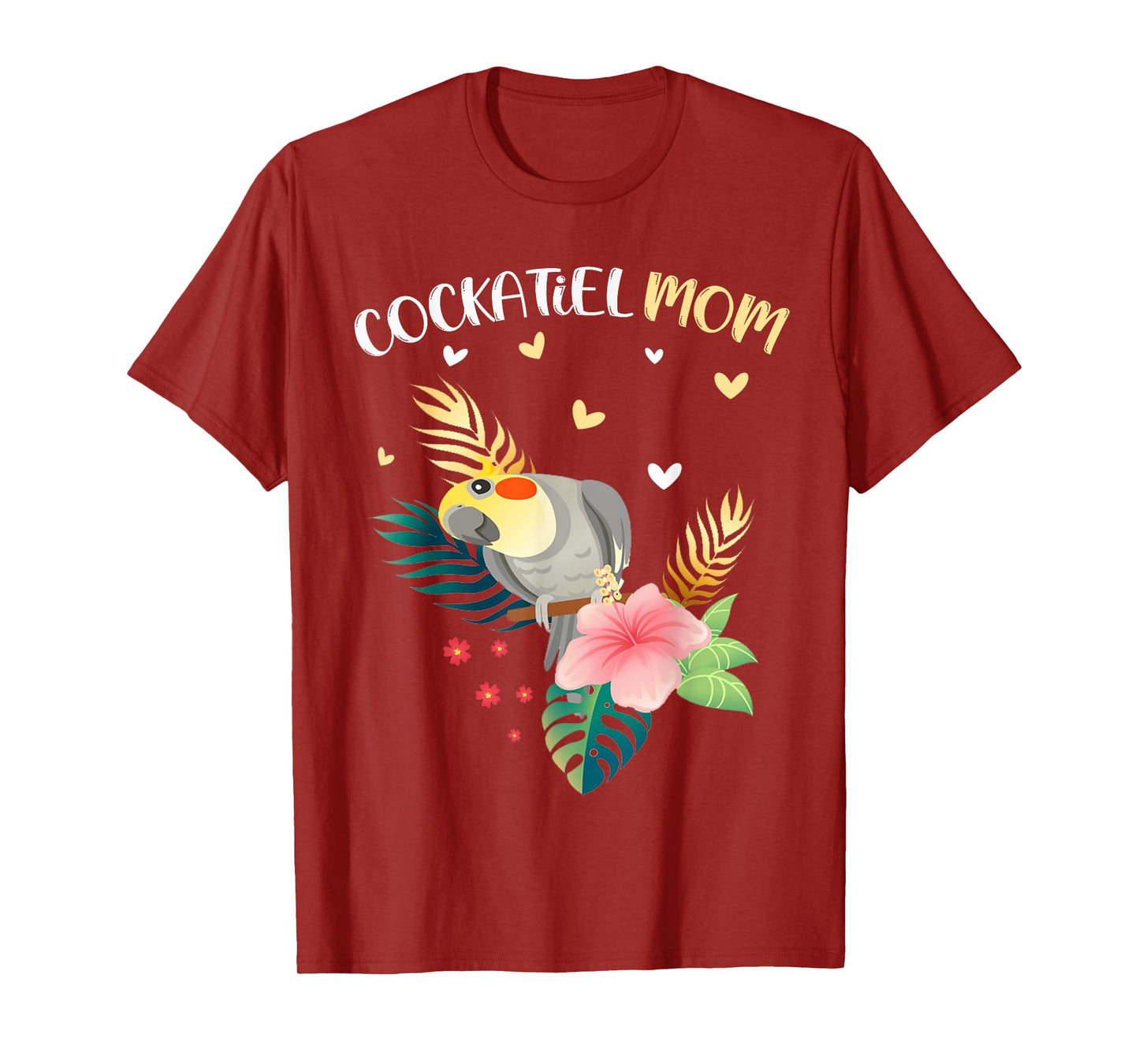 Cockatiel Mom Funny Parrot Owner Bird Lover Women T-Shirt